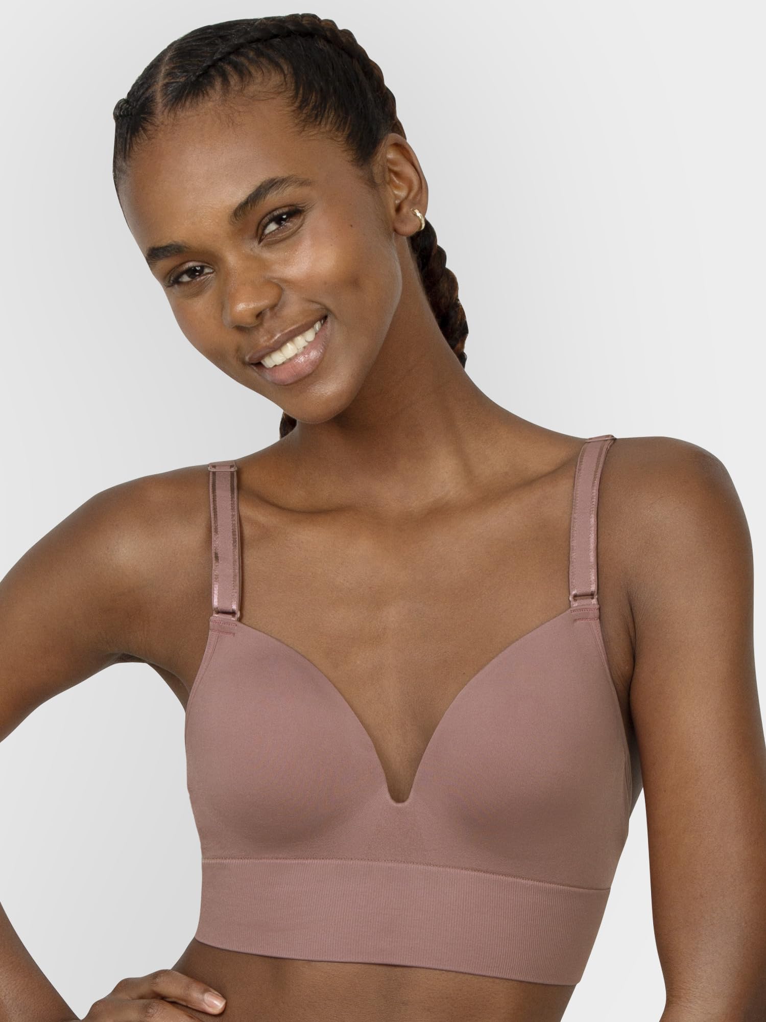 Fruit of the Loom: A Fresh Collection Confidence Booster 2 Pack Women's Seamless Push Up Bras for Lifted Comfort