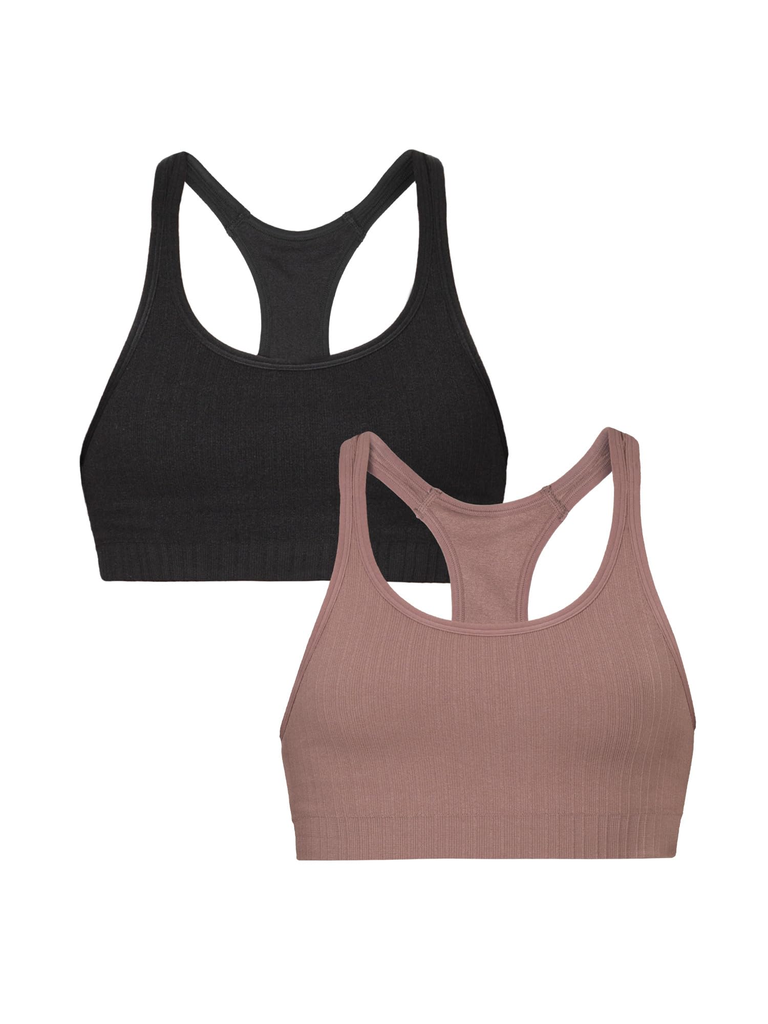 Fruit of the Loom A Fresh Collection So Sporty 2-Pack Women's Seamless Racerback Croptop Bras