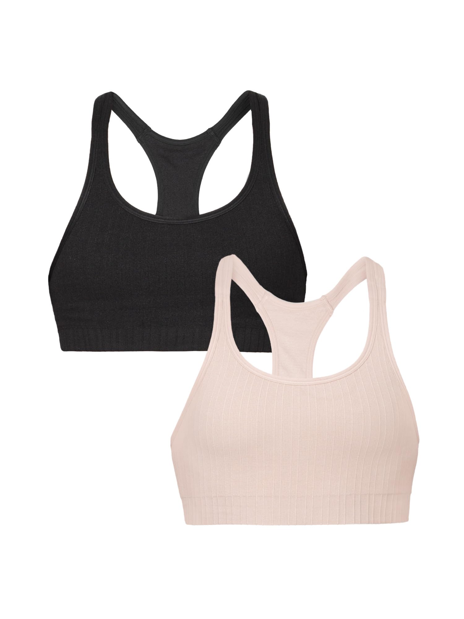 Fruit of the Loom A Fresh Collection So Sporty 2-Pack Women's Seamless Racerback Croptop Bras