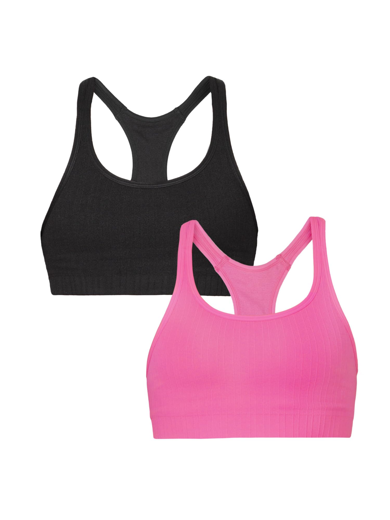Fruit of the Loom A Fresh Collection So Sporty 2-Pack Women's Seamless Racerback Croptop Bras