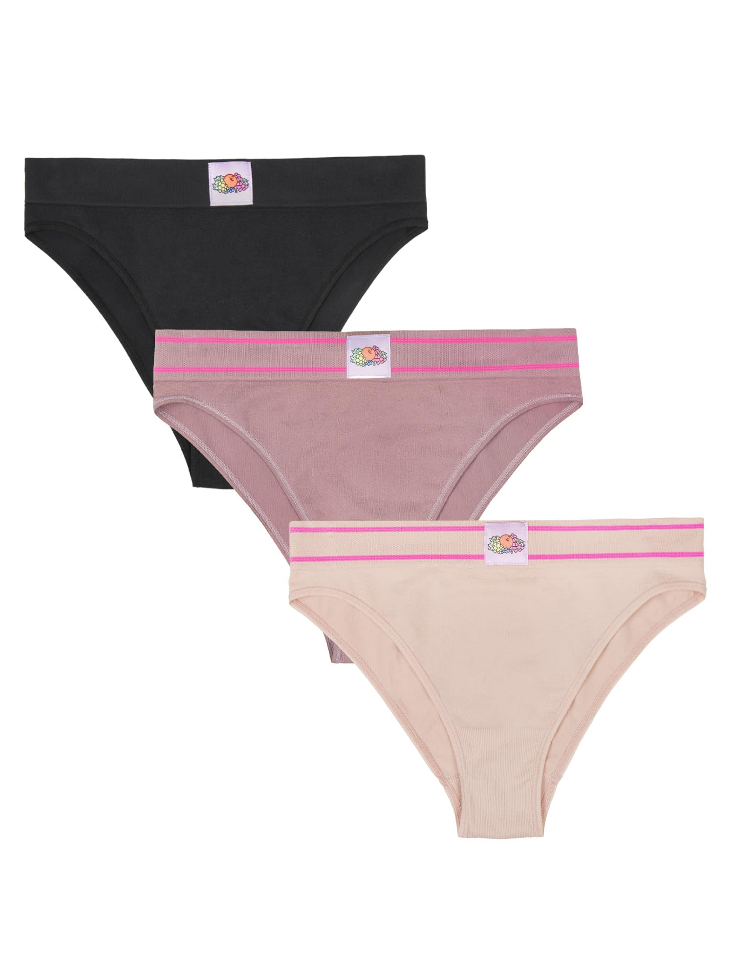 A Fresh Collection Riding High Seamless Bikini Panty 3 Pack