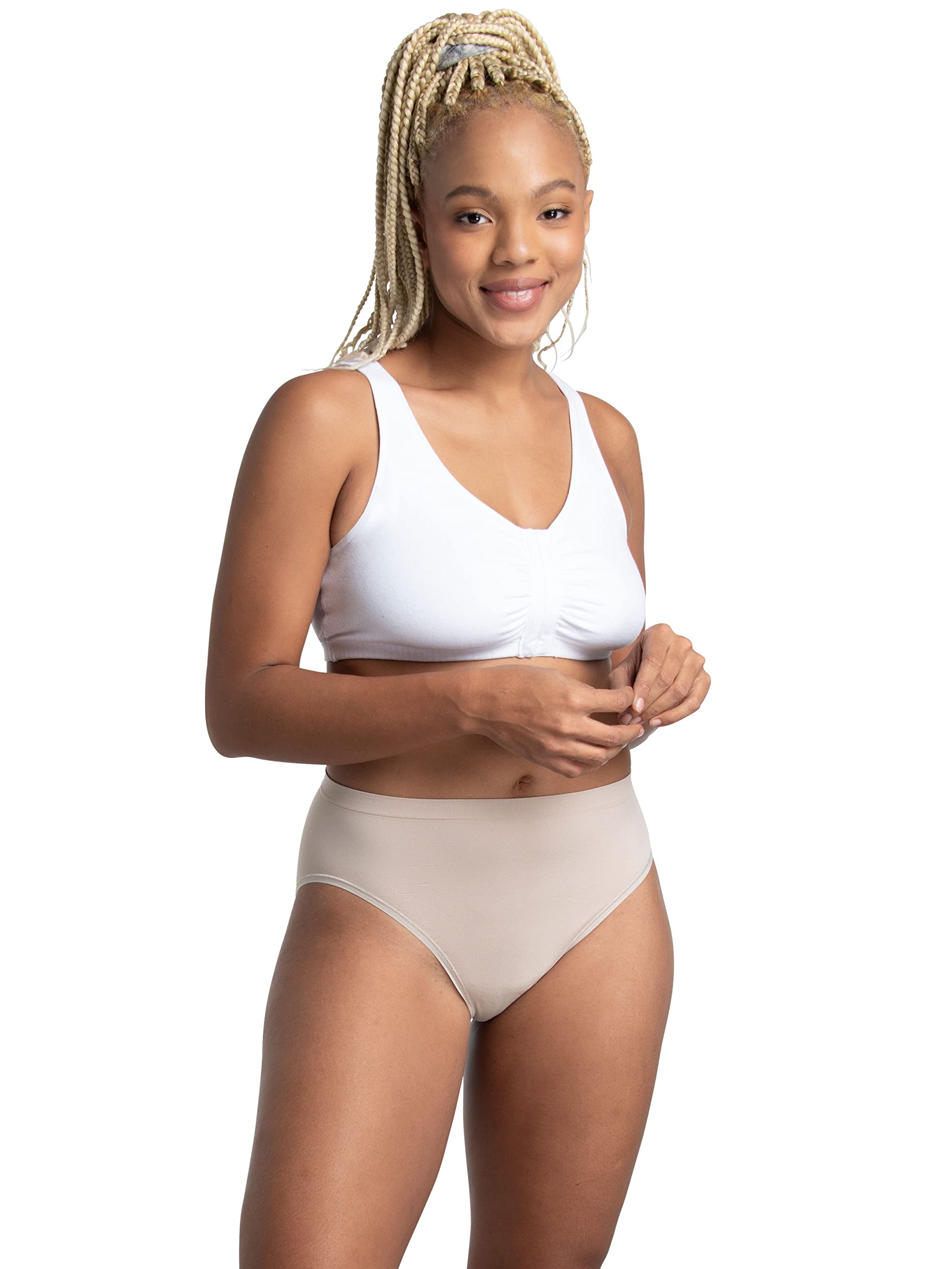 Fruit of the Loom Women's No Show Seamless Underwear, Amazing Stretch & No Panty Lines, Available in Plus Size