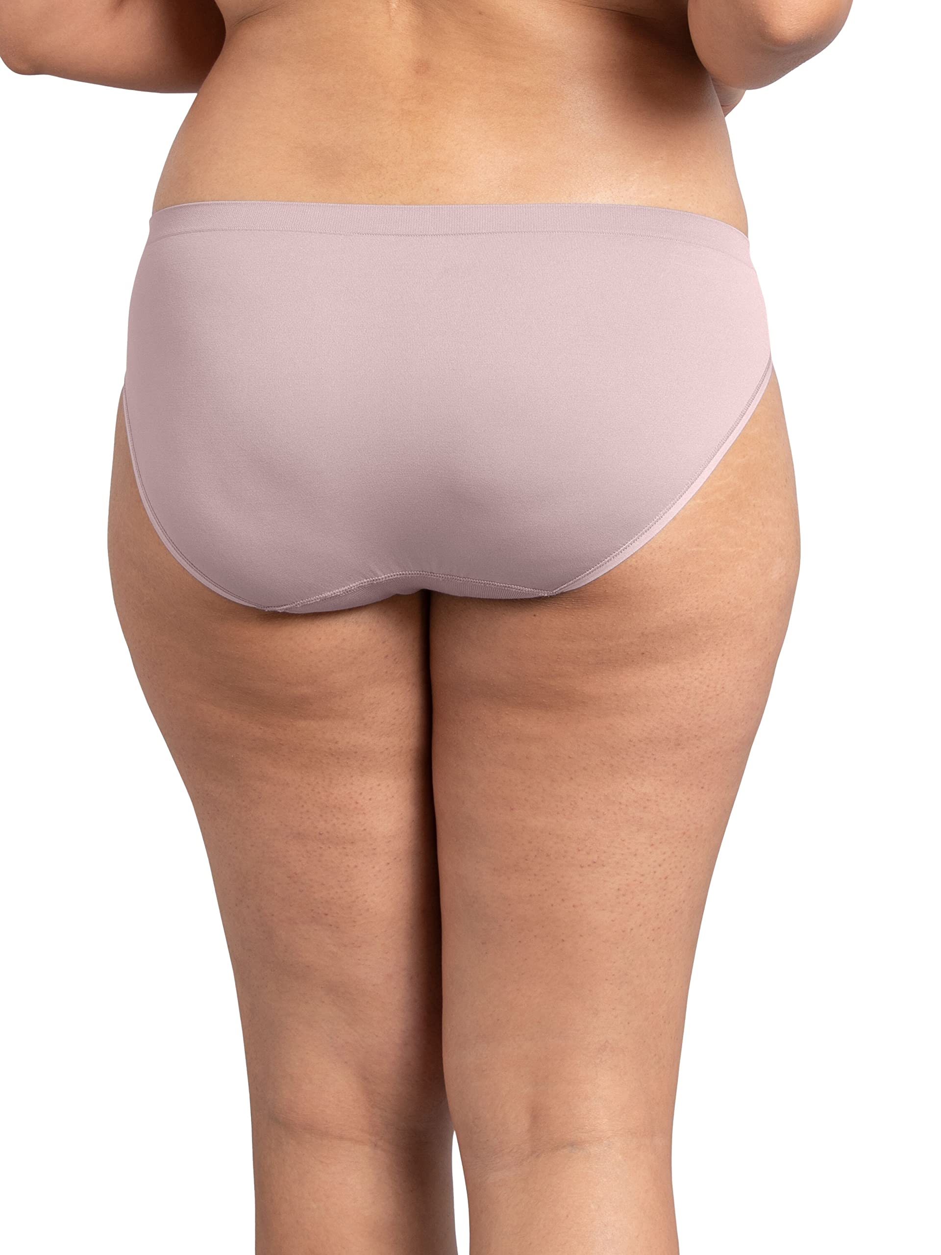 Fruit of the Loom Women's Seamless 360 Stretch Bikini Panty, Assorted 8 Pack