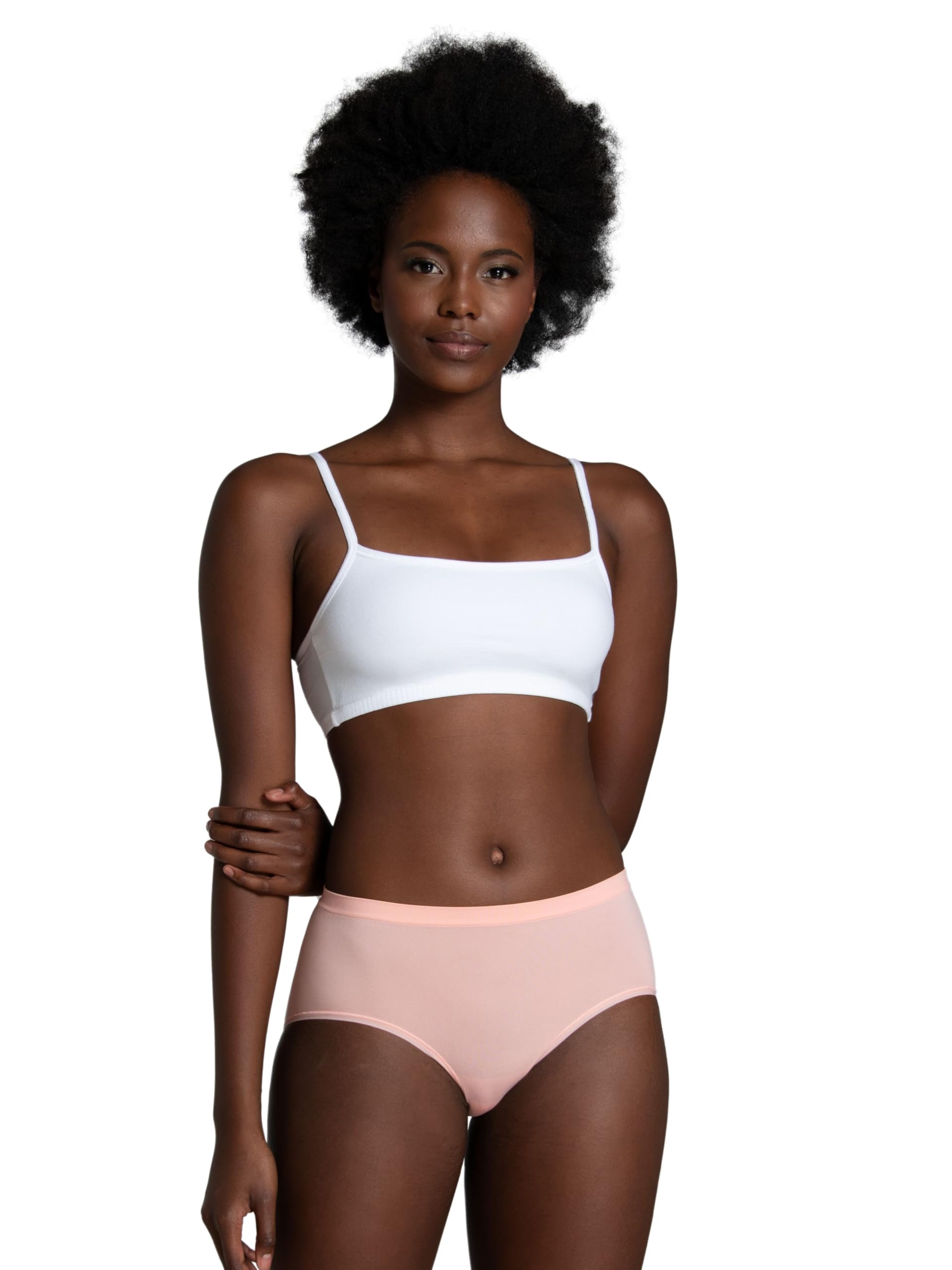 Fruit of the Loom Women's No Show Seamless Underwear, Amazing Stretch & No Panty Lines, Available in Plus Size