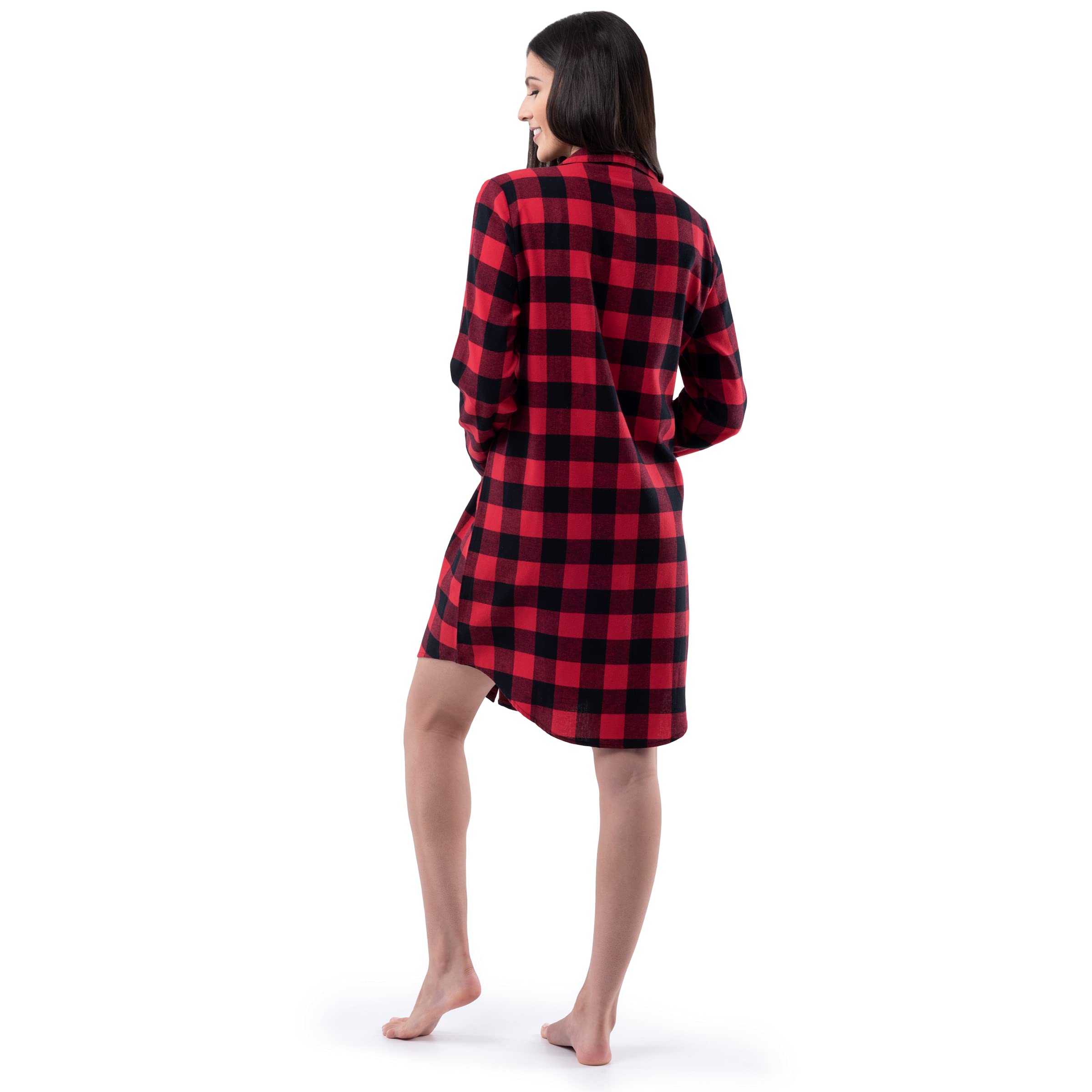 Fruit of the Loom Women's Flannel Sleep Shirt