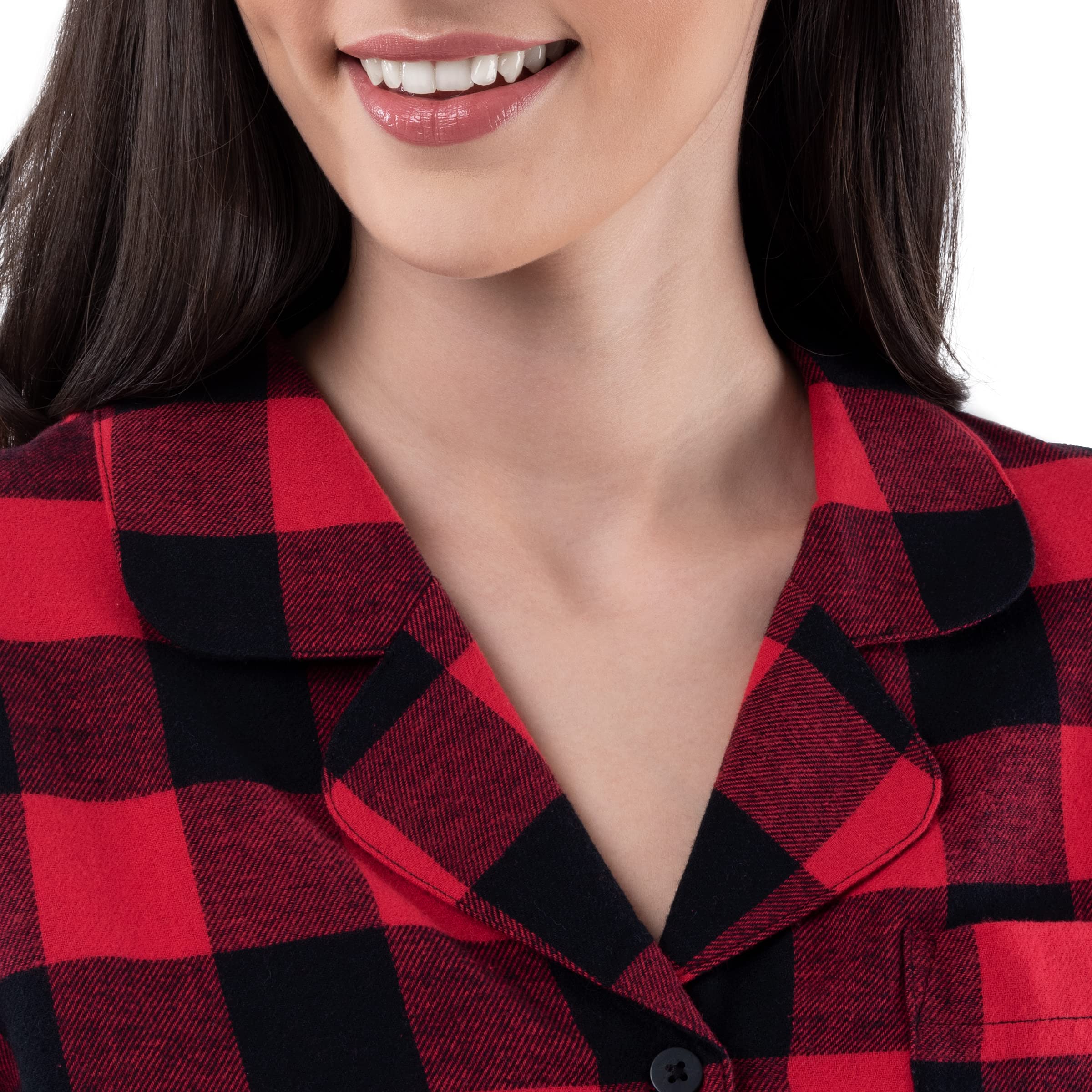 Fruit of the Loom Women's Flannel Sleep Shirt