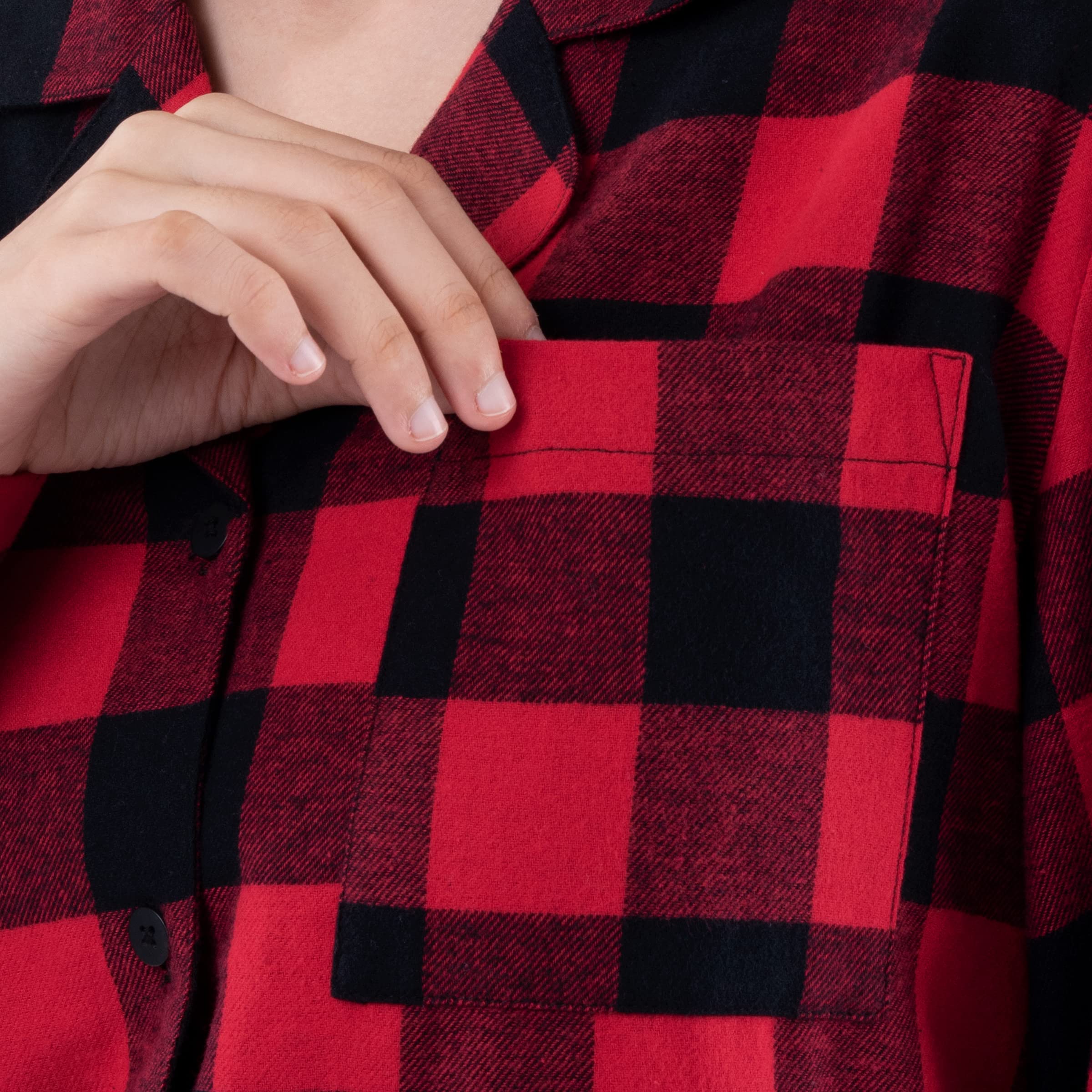 Fruit of the Loom Women's Flannel Sleep Shirt
