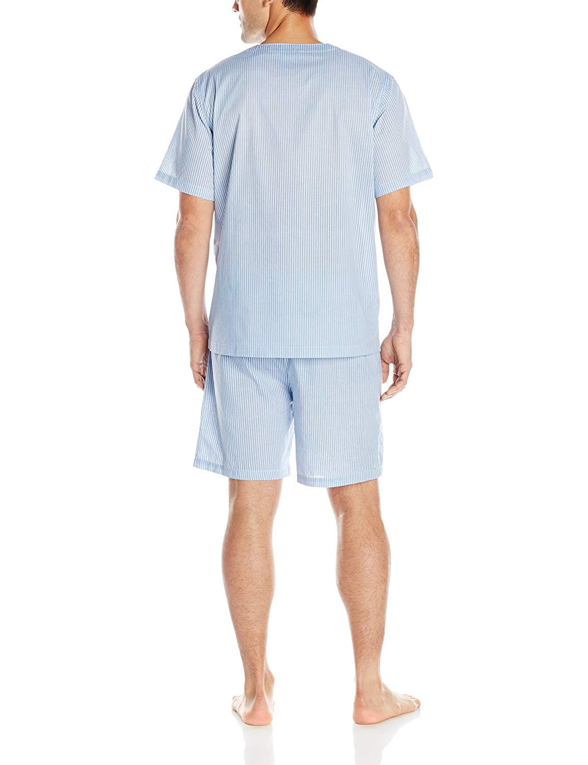 Fruit of the Loom mens Broadcloth Short Sleeve Pajama Set