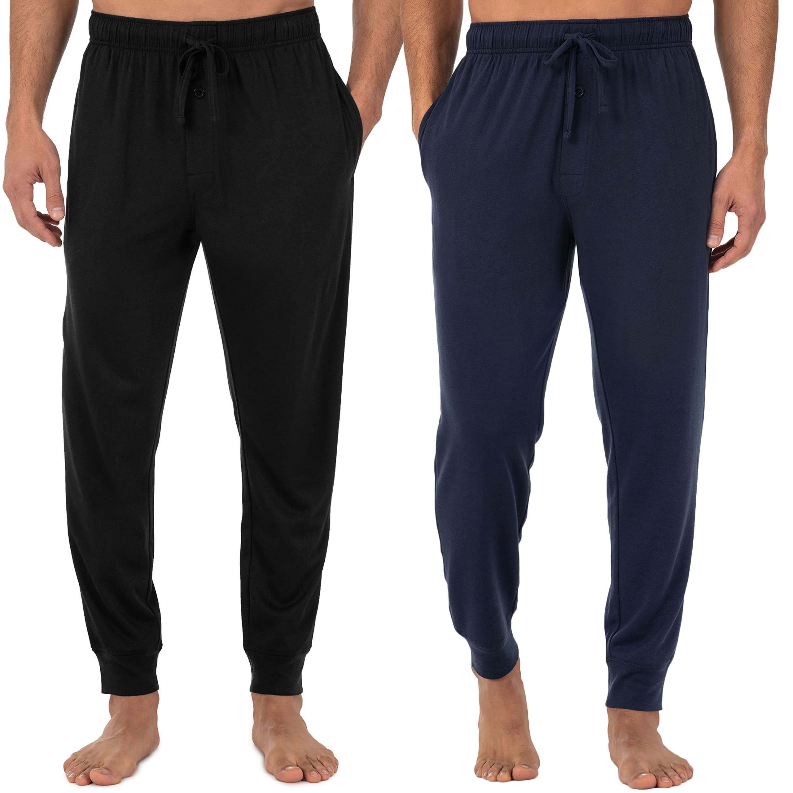 Fruit of the Loom Men's Jersey Knit Jogger Sleep Pant (1 and 2 Packs)