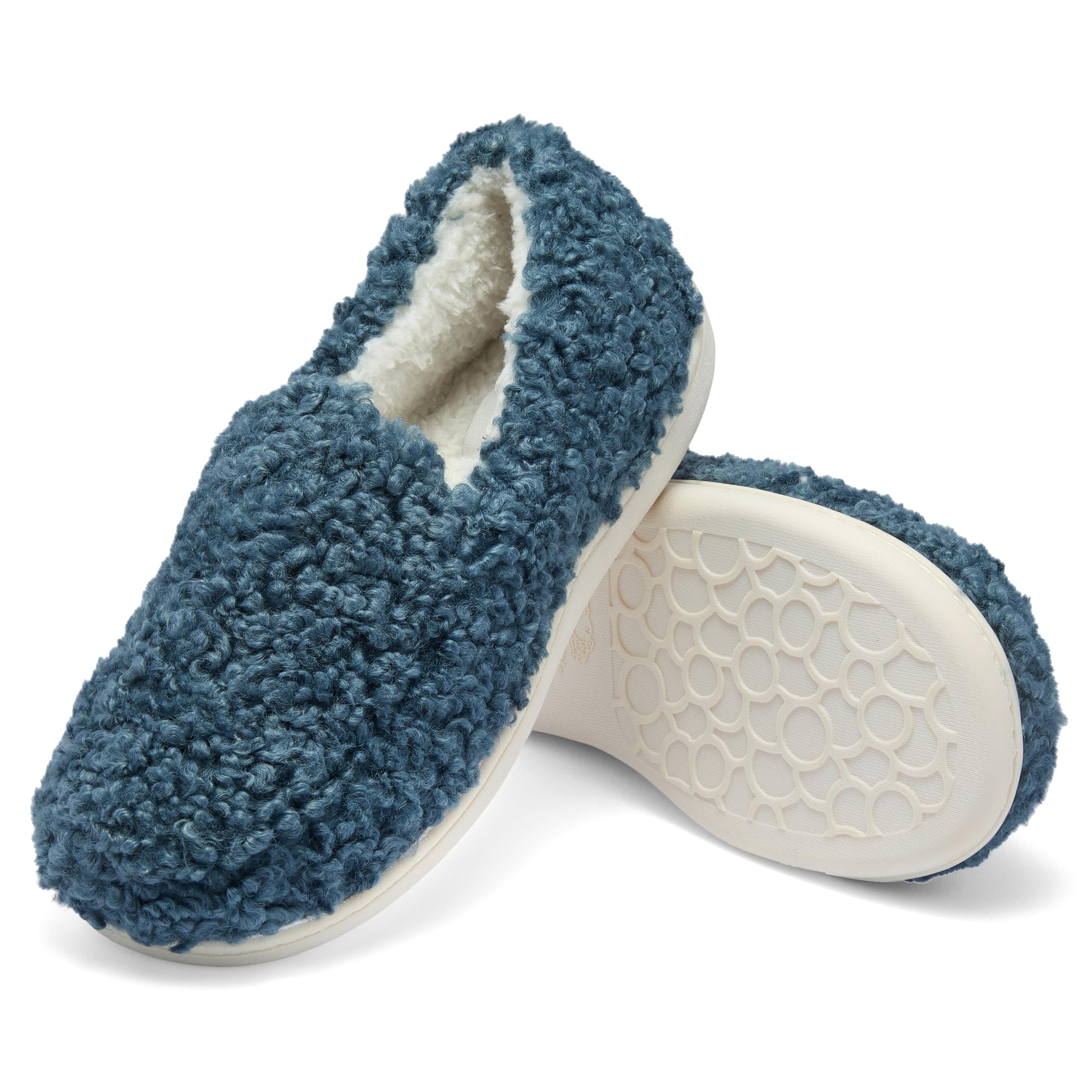 Fruit of the Loom Women's Berber Loafer - Comfy, Memory Foam, Indoor/Outdoor