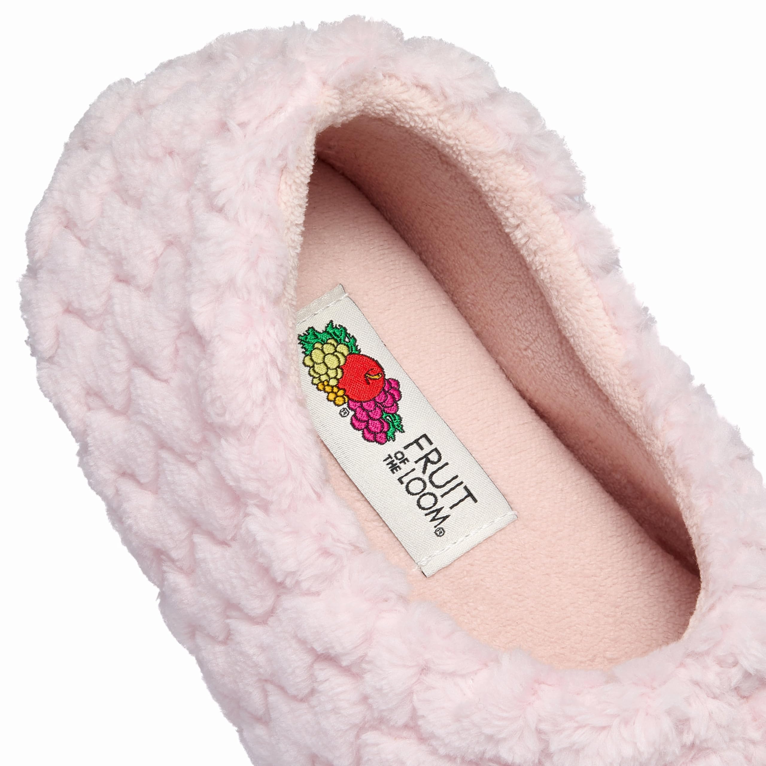 Fruit of the Loom House Slippers For Women, Memory Foam Insole, Indoor Outdoor, Comfy, Chevron