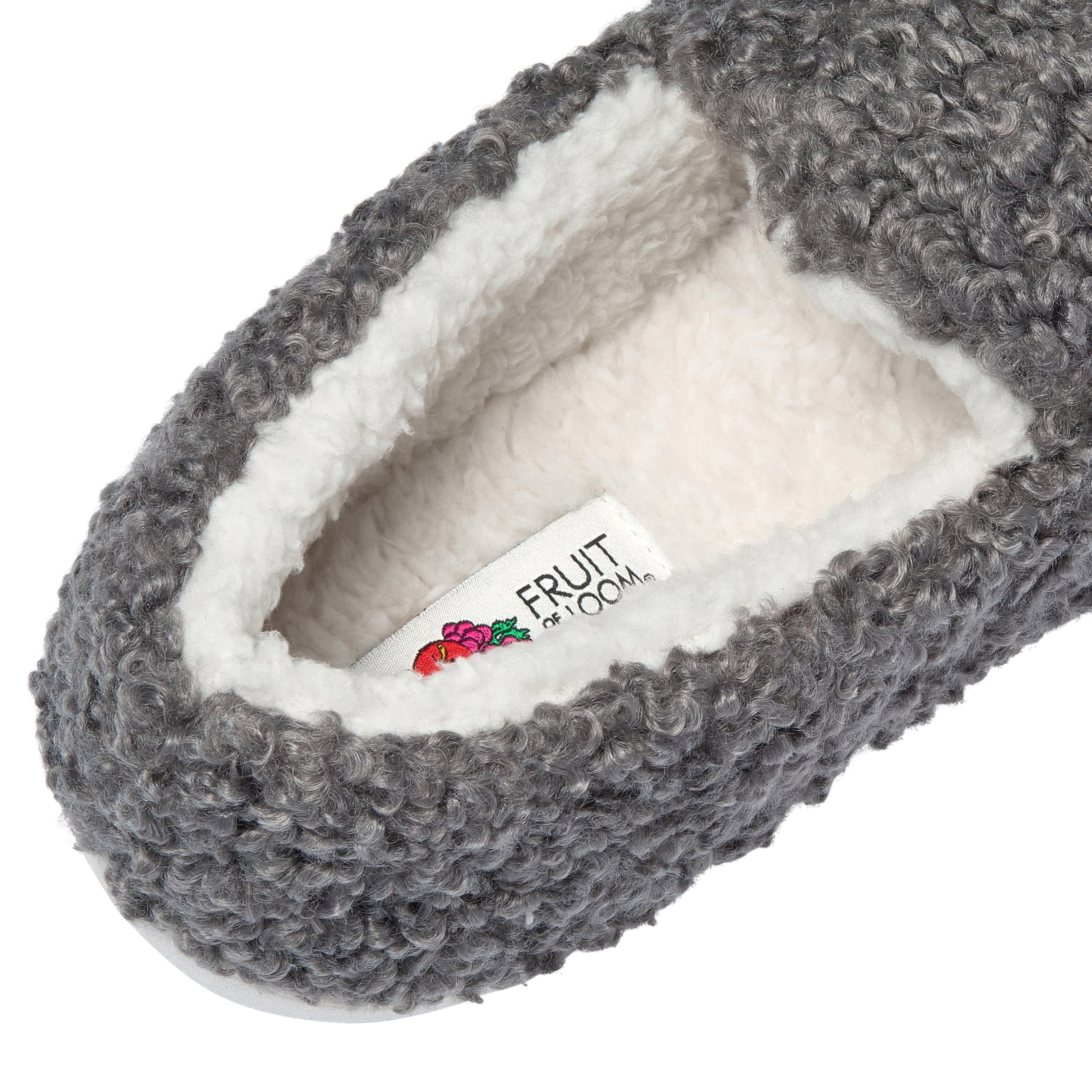 Fruit of the Loom Women's Berber Loafer - Comfy, Memory Foam, Indoor/Outdoor