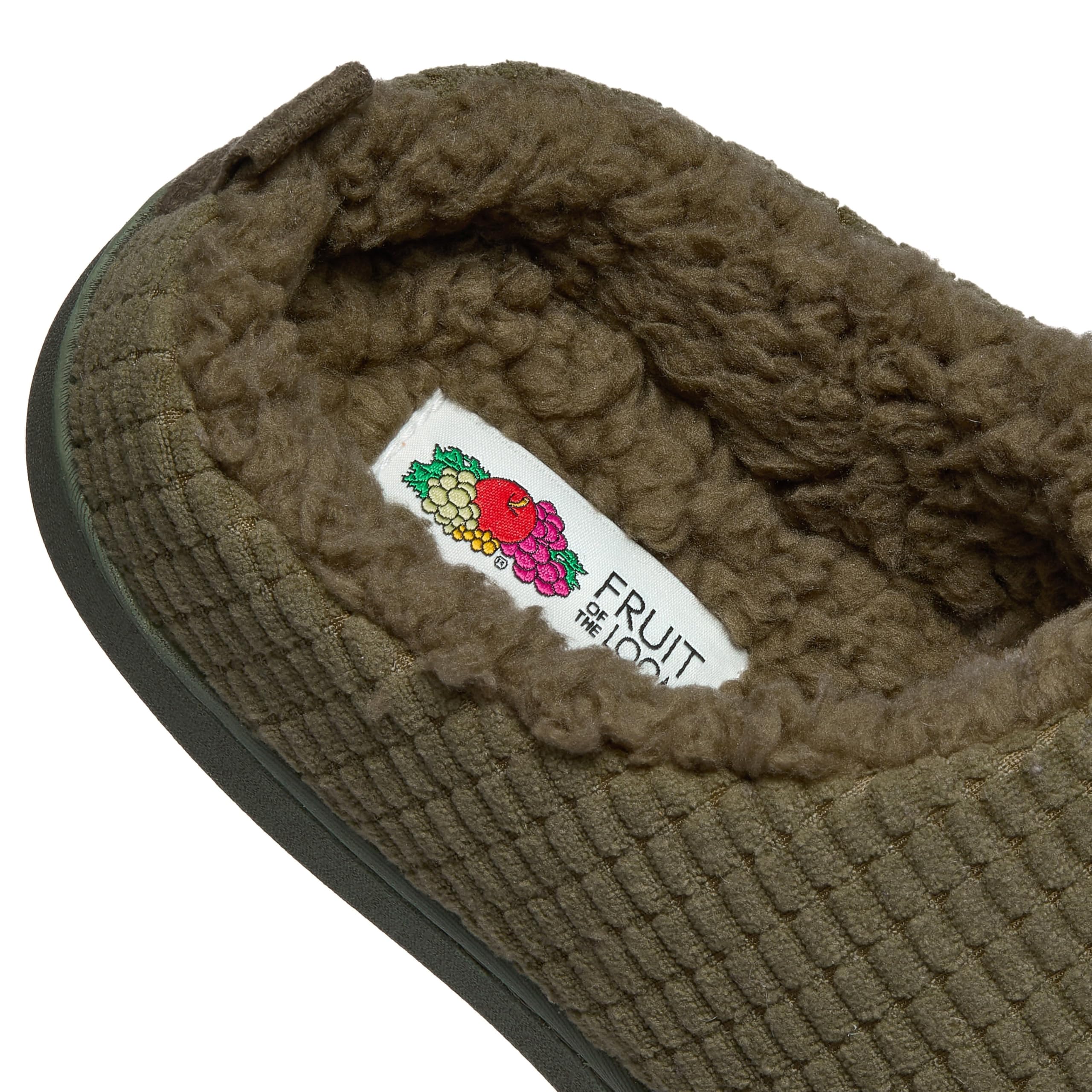 Fruit of the Loom Slipper For Men - Waffle Clog, Comfortable, Memory Foam Sole, Indoor/Outdoor, Machine Washable