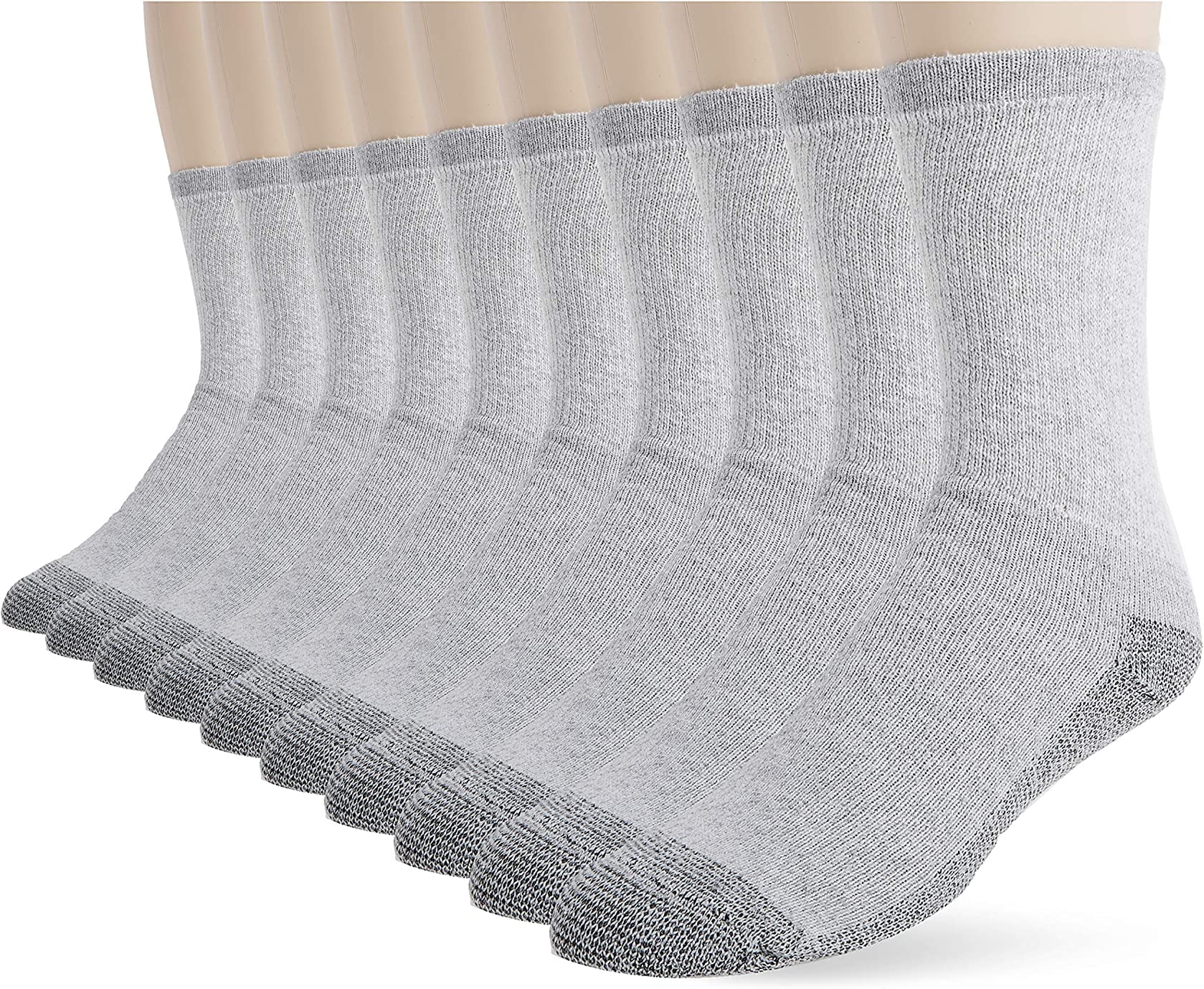 Fruit of the Loom Men's Workgear Durable Tube Socks with Arch Support