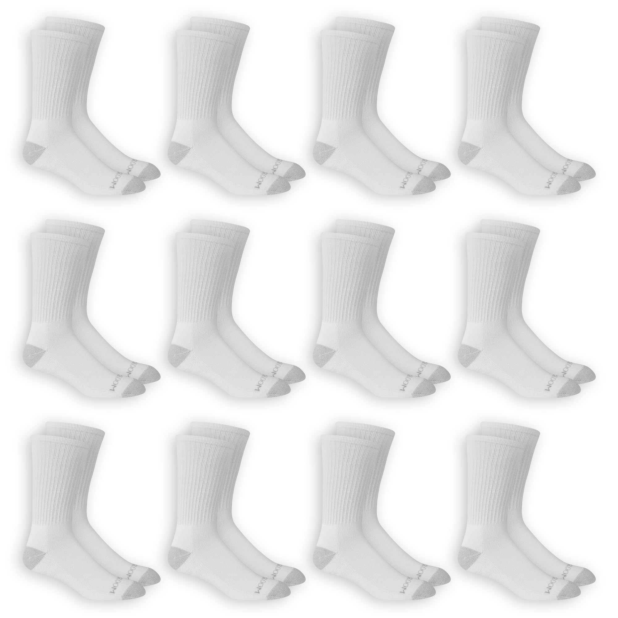 Fruit of the Loom Men's Dual Defense Crew Socks