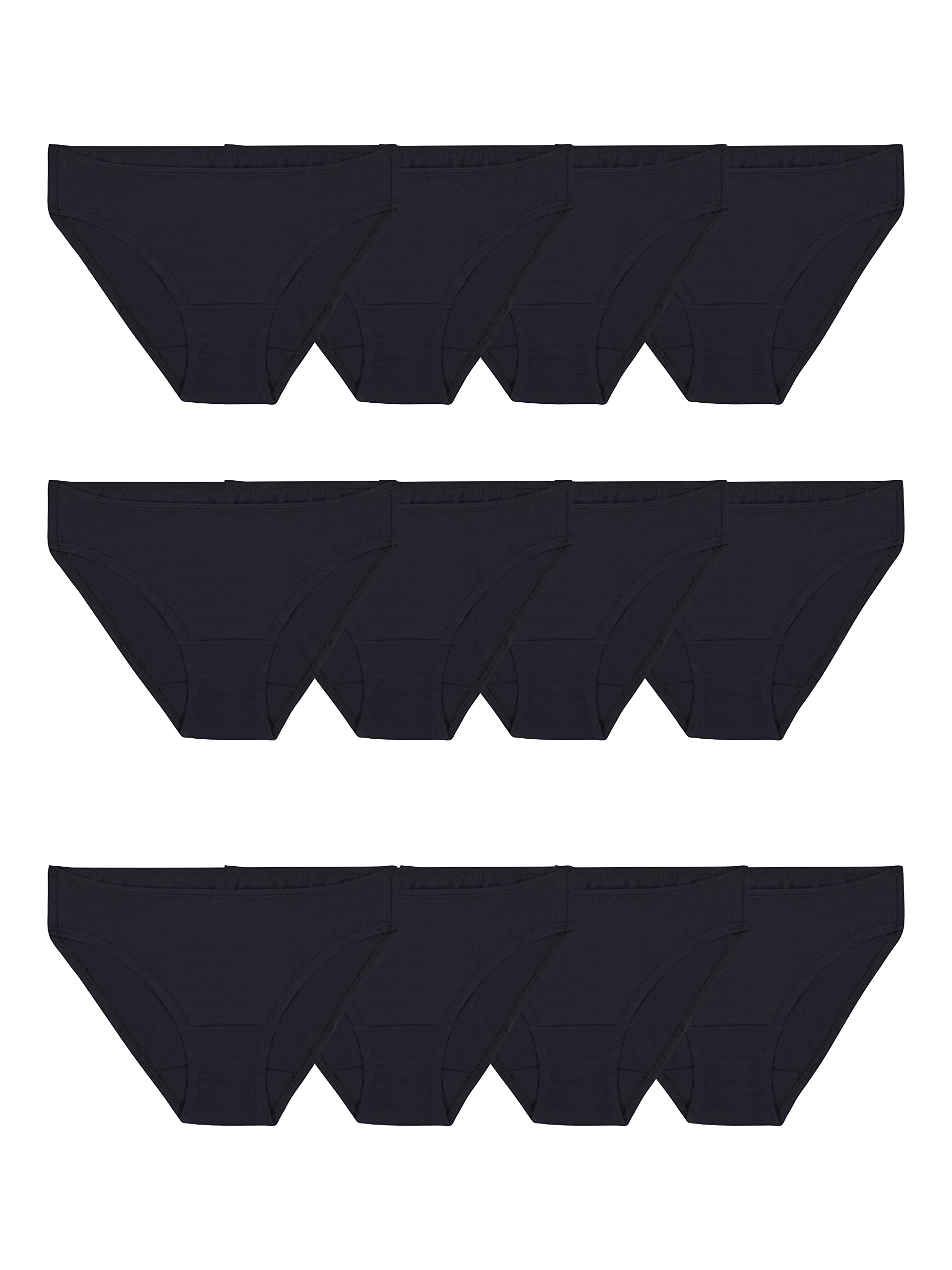 Fruit of the Loom Women's Eversoft Cotton Underwear Multipacks, Tag Free & Breathable, Available in Plus Size
