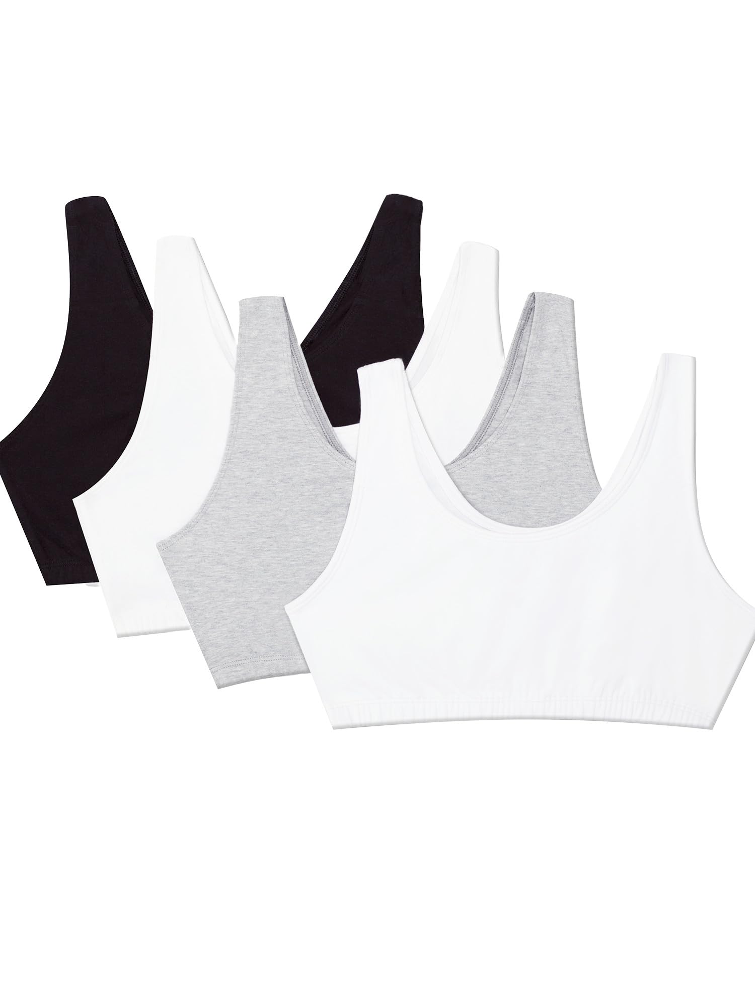 Fruit of the Loom womens Built Up Tank Style Sports Bra Value Pack