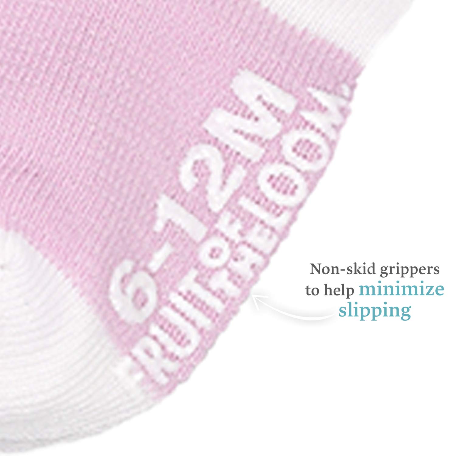 Fruit of the Loom Baby 14-Pack Grow & Fit Flex Zones Cotton Stretch Socks - Unisex, Girls, Boys
