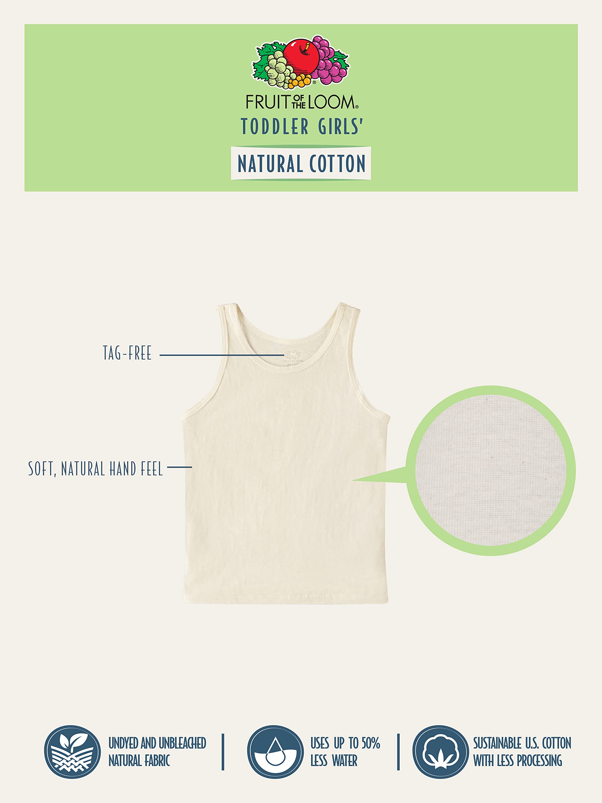 Fruit of the Loom Girls' Undershirts (Camis & Tanks)