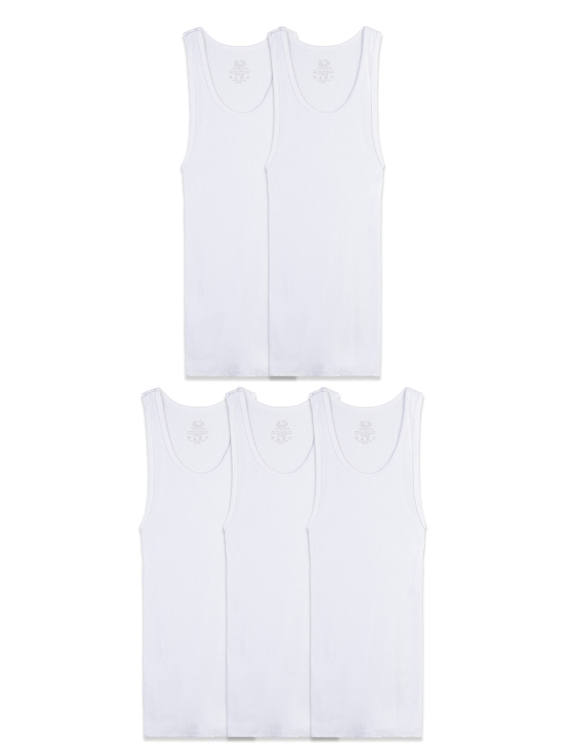 Fruit of the Loom Boys' Eversoft Cotton Undershirts, T Shirts & Tank Tops