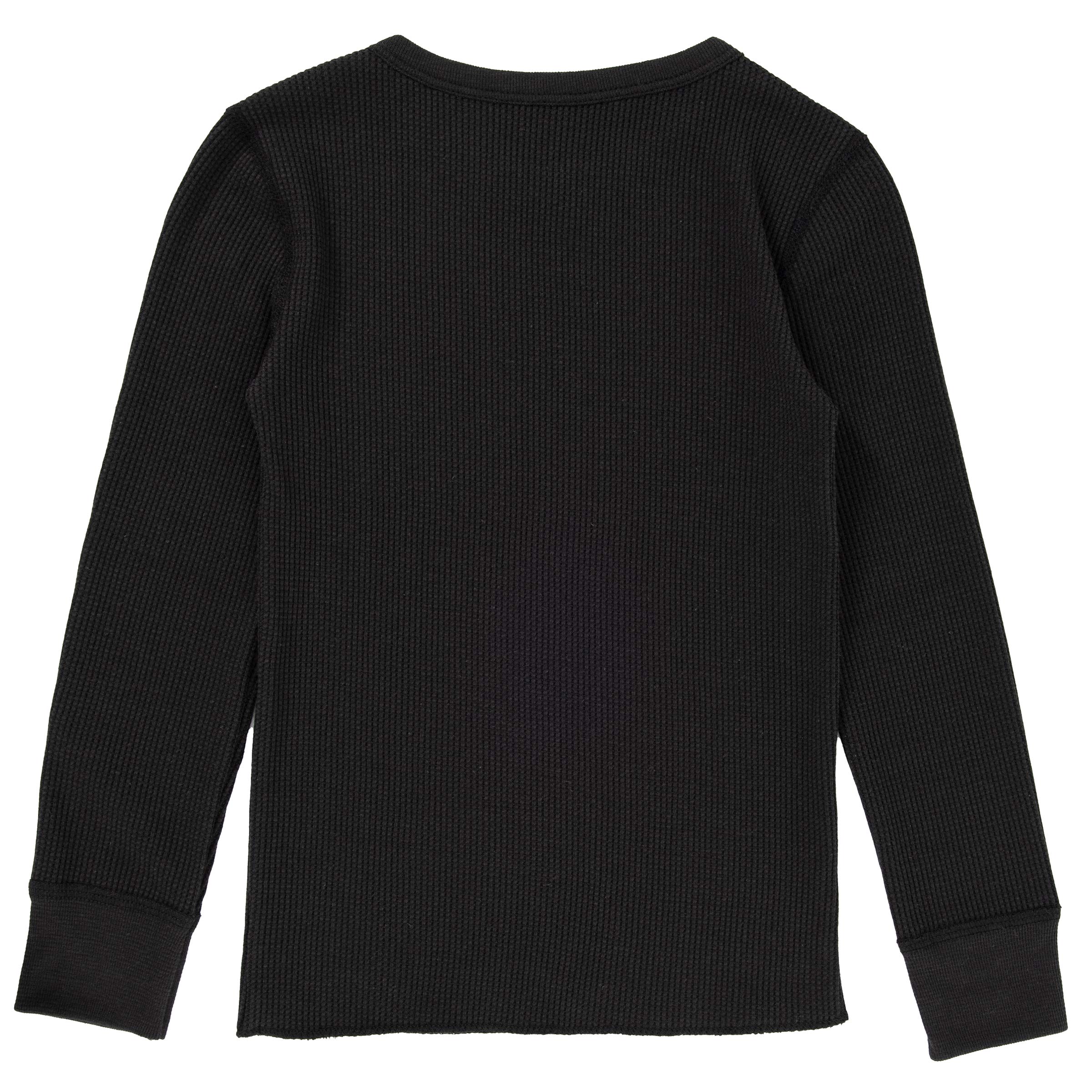 Fruit of the Loom boys Premium 2-pack Thermal Waffle Crew Top