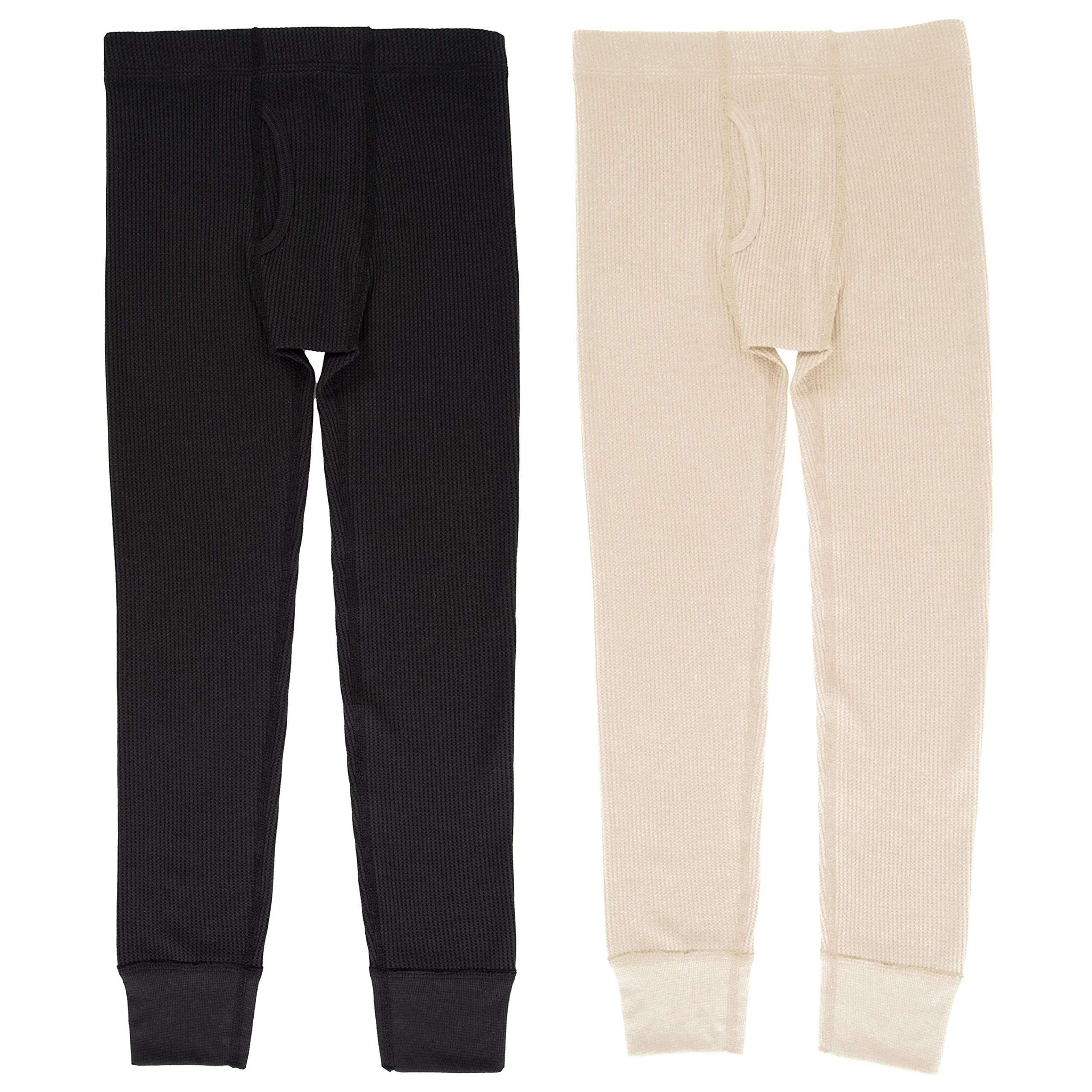 Fruit of the Loom boys Premium 2-pack Thermal Waffle Bottom