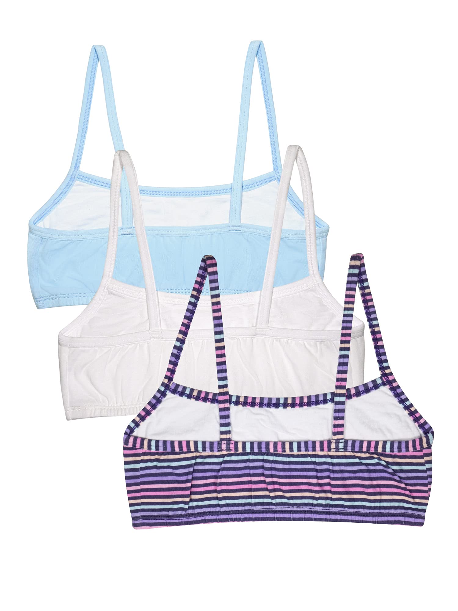 Fruit of the Loom Girls' Cotton Spaghetti Strap Sport Bra