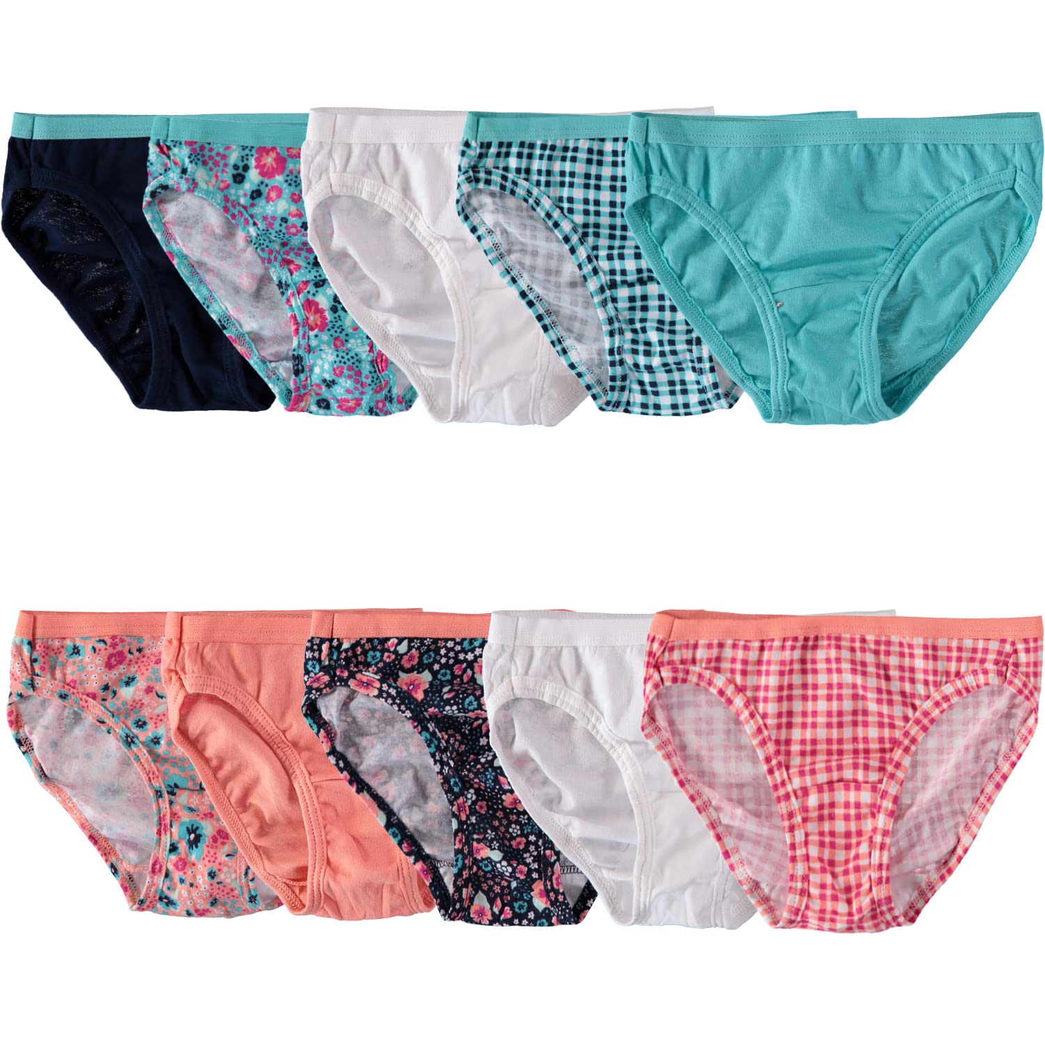 Fruit of the Loom Girls' Cotton Bikini Underwear