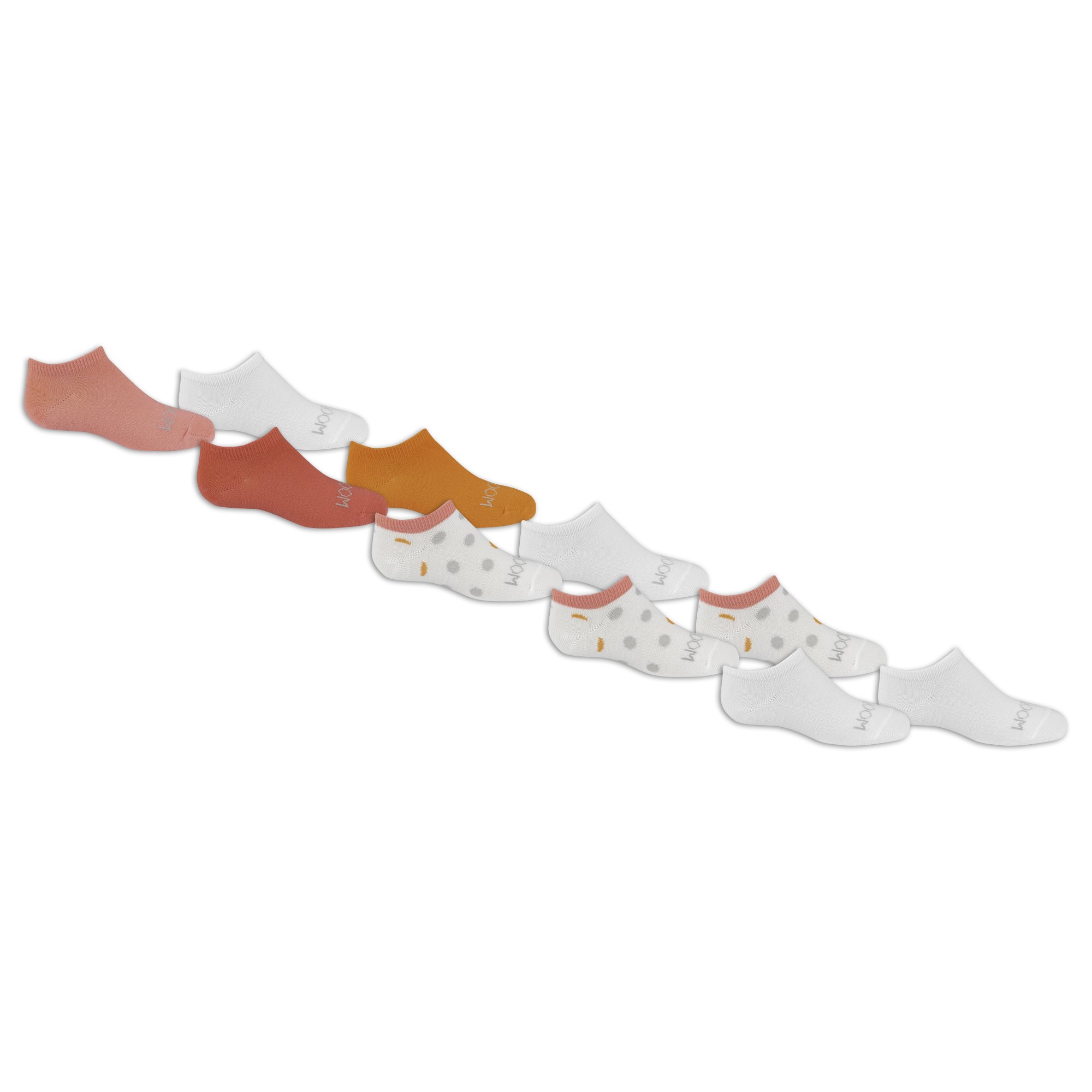 Fruit of the Loom Little Girls' 10 Pair No Show Socks