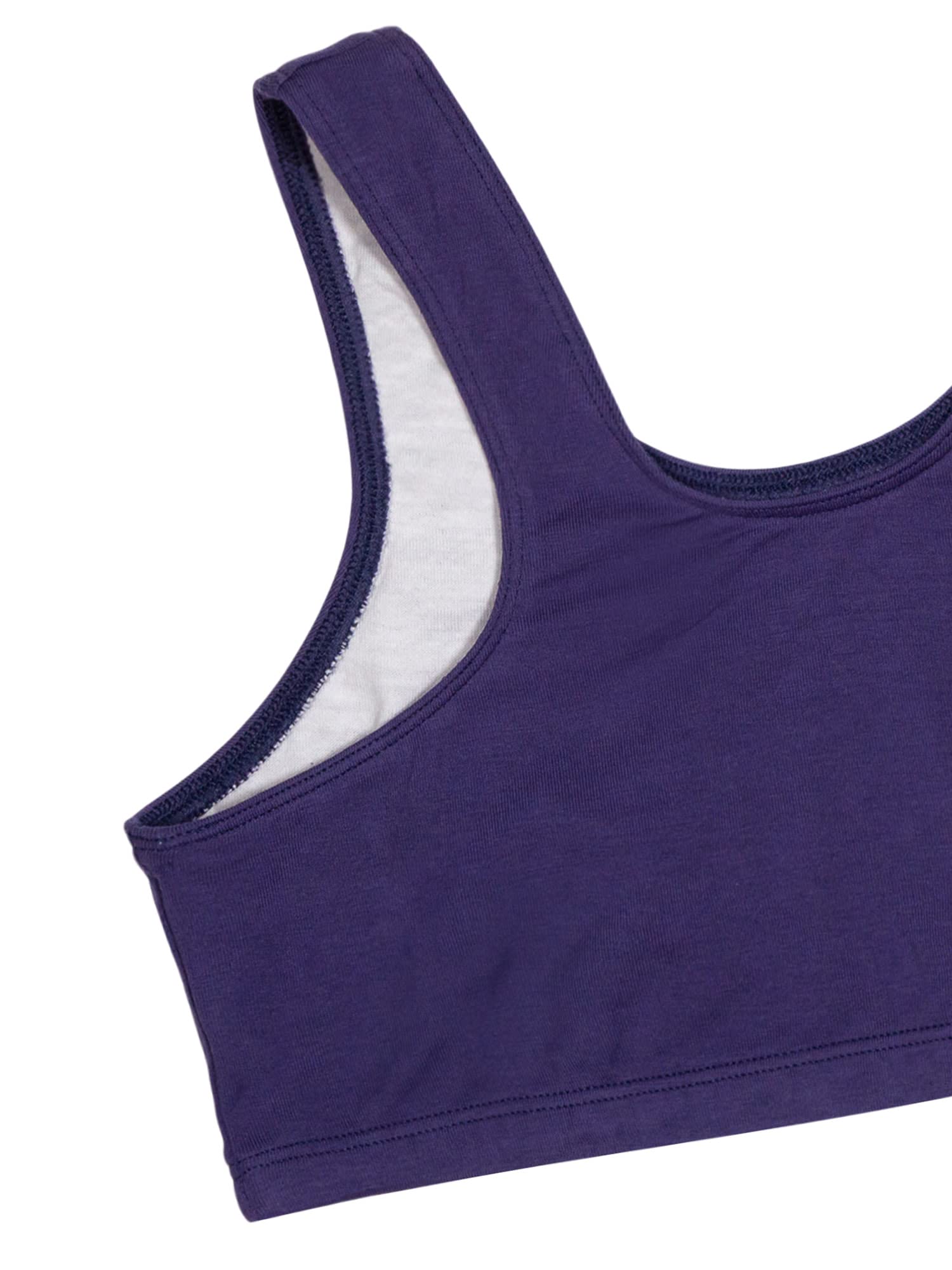 Fruit of the Loom Girls' Cotton Built-up Stretch Sports Bra