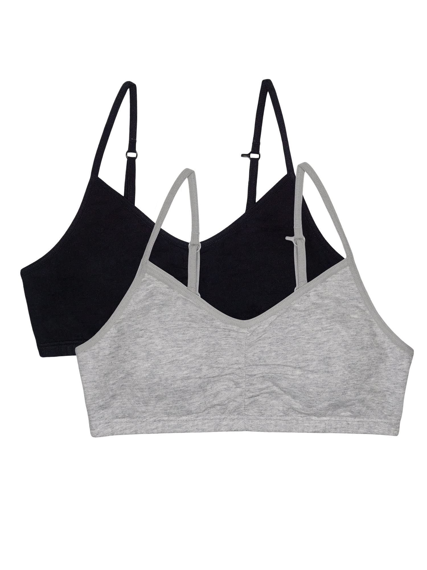 Fruit of the Loom Girls' Bra with Removable Cookies, 2-pack