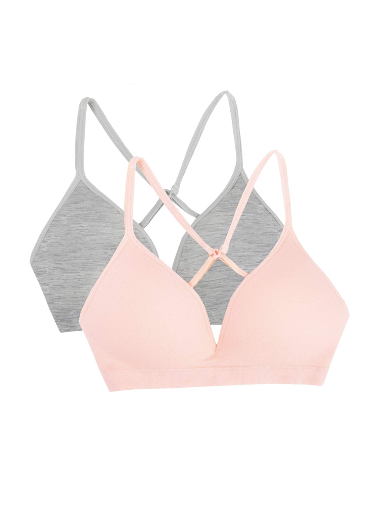 Fruit of the Loom Girls' Seamless Soft Cup Bra, 2-Pack