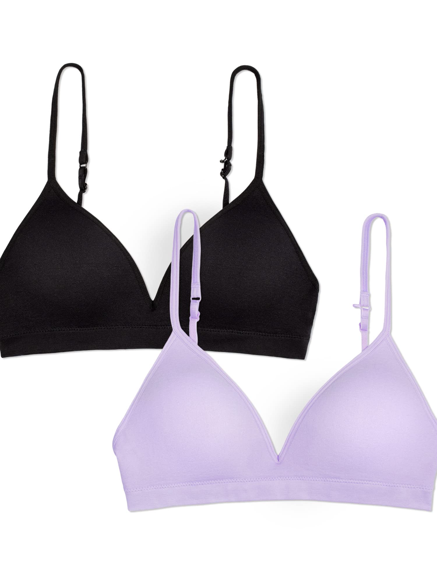 Fruit of the Loom Girls' Seamless Soft Cup Bra, 2-Pack