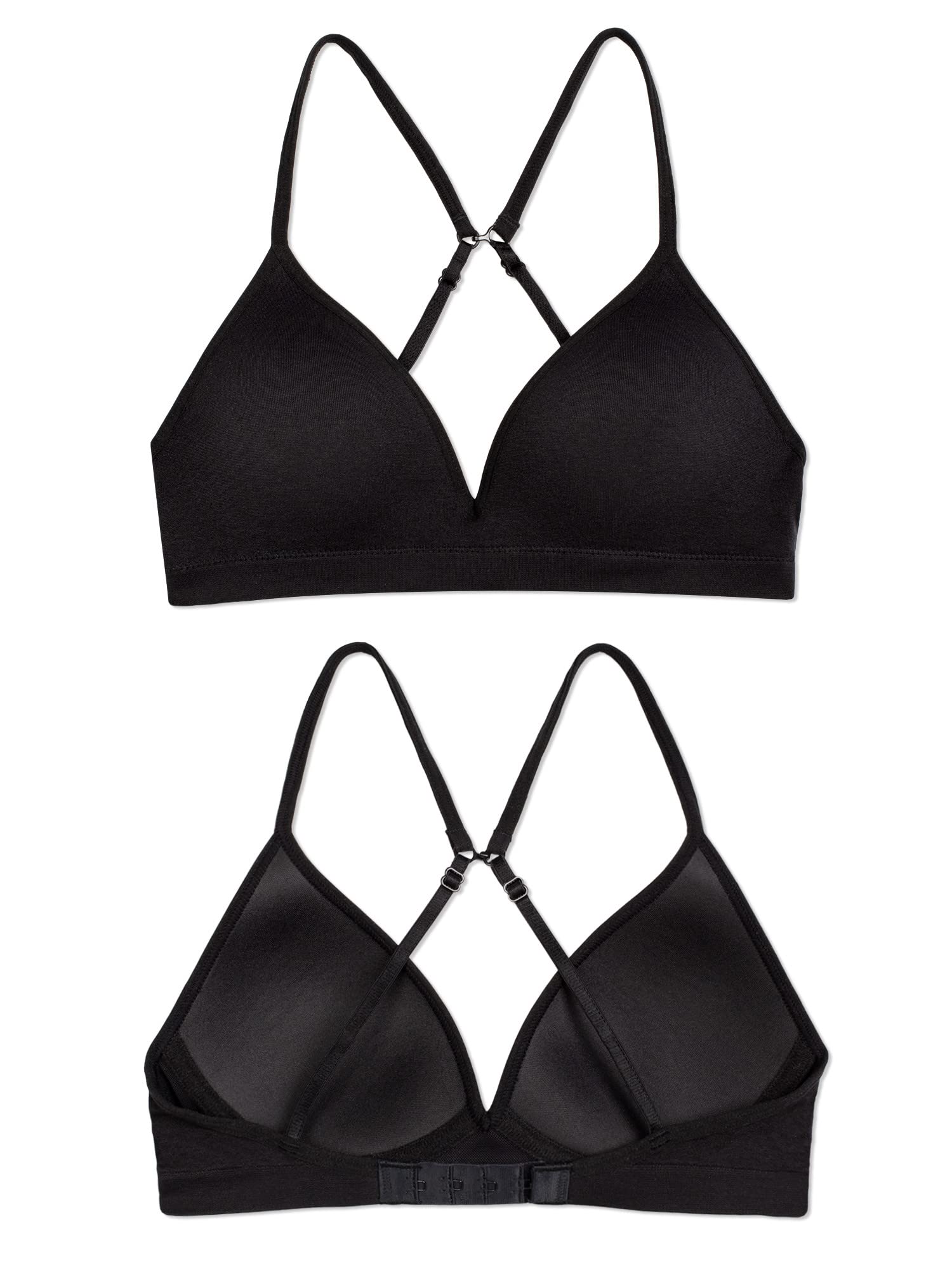 Fruit of the Loom Girls' Seamless Soft Cup Bra, 2-Pack