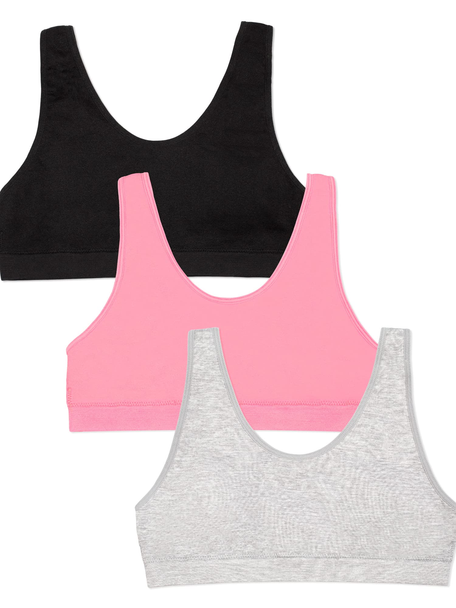 Fruit of the Loom Girls' Seamless Stretch Sports Bra