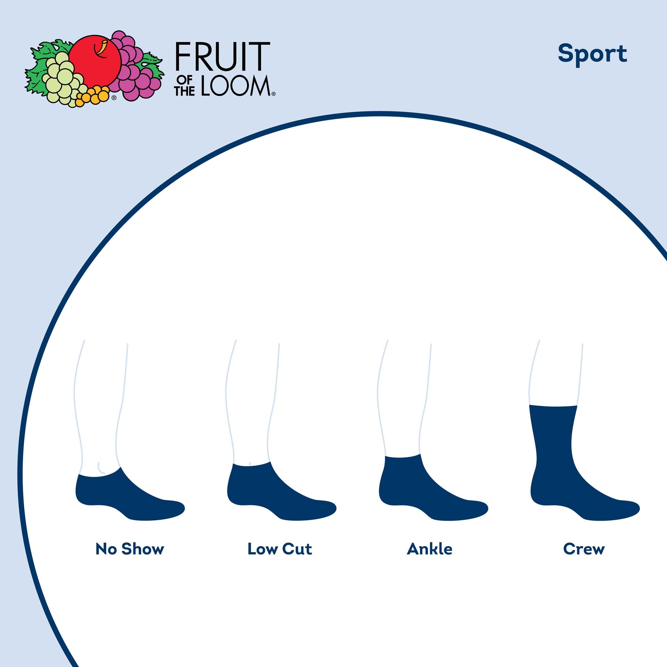 Fruit of the Loom Boys' Everyday Active Crew Socks (12 Pack)