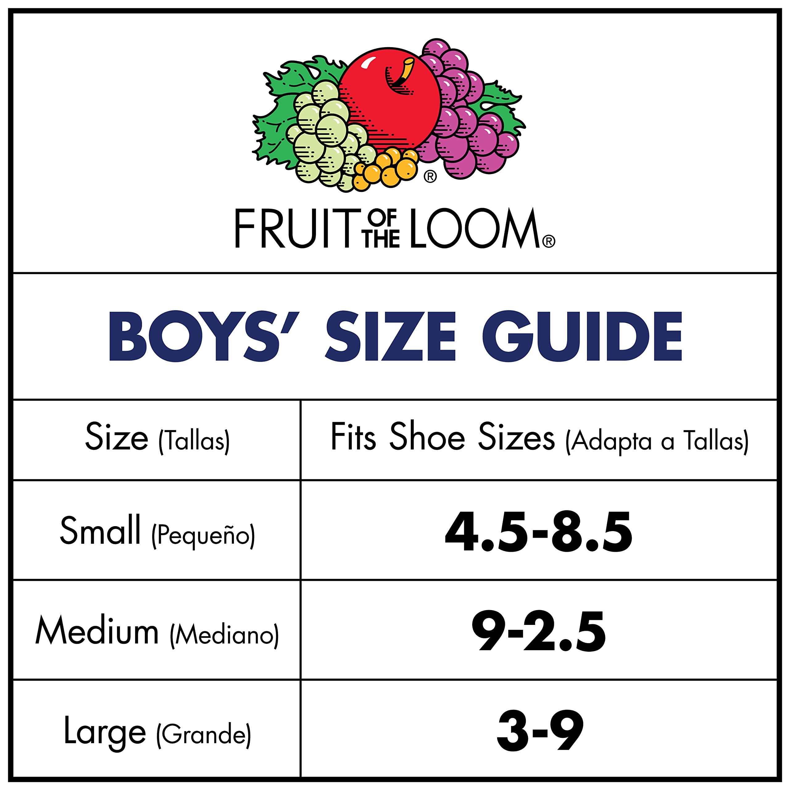 Fruit of the Loom Boys' Dual Defense Crew Socks (10 Pack)
