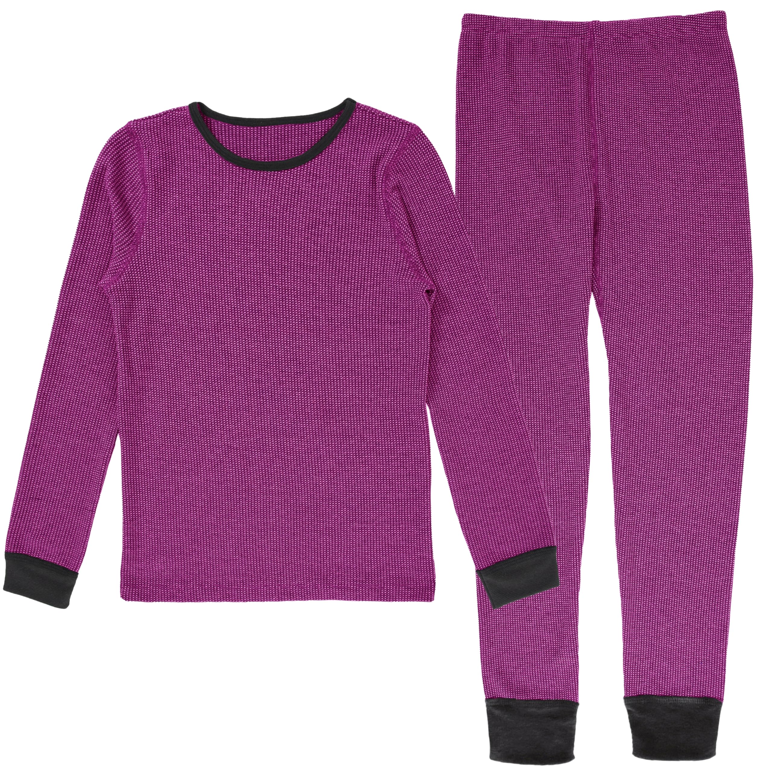 Fruit of the Loom girls Premium Thermal Waffle Underwear Set