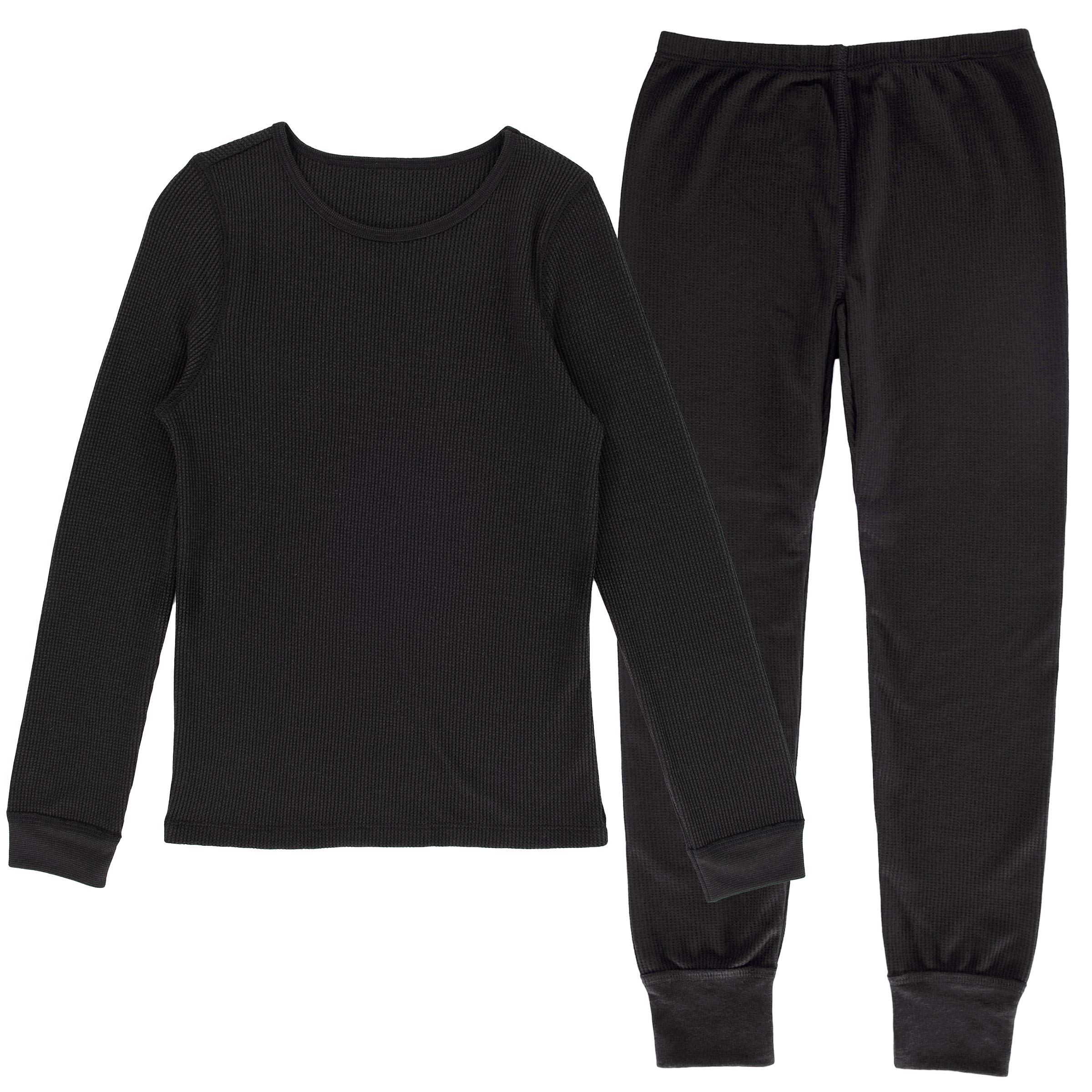 Fruit of the Loom girls Premium Thermal Waffle Underwear Set