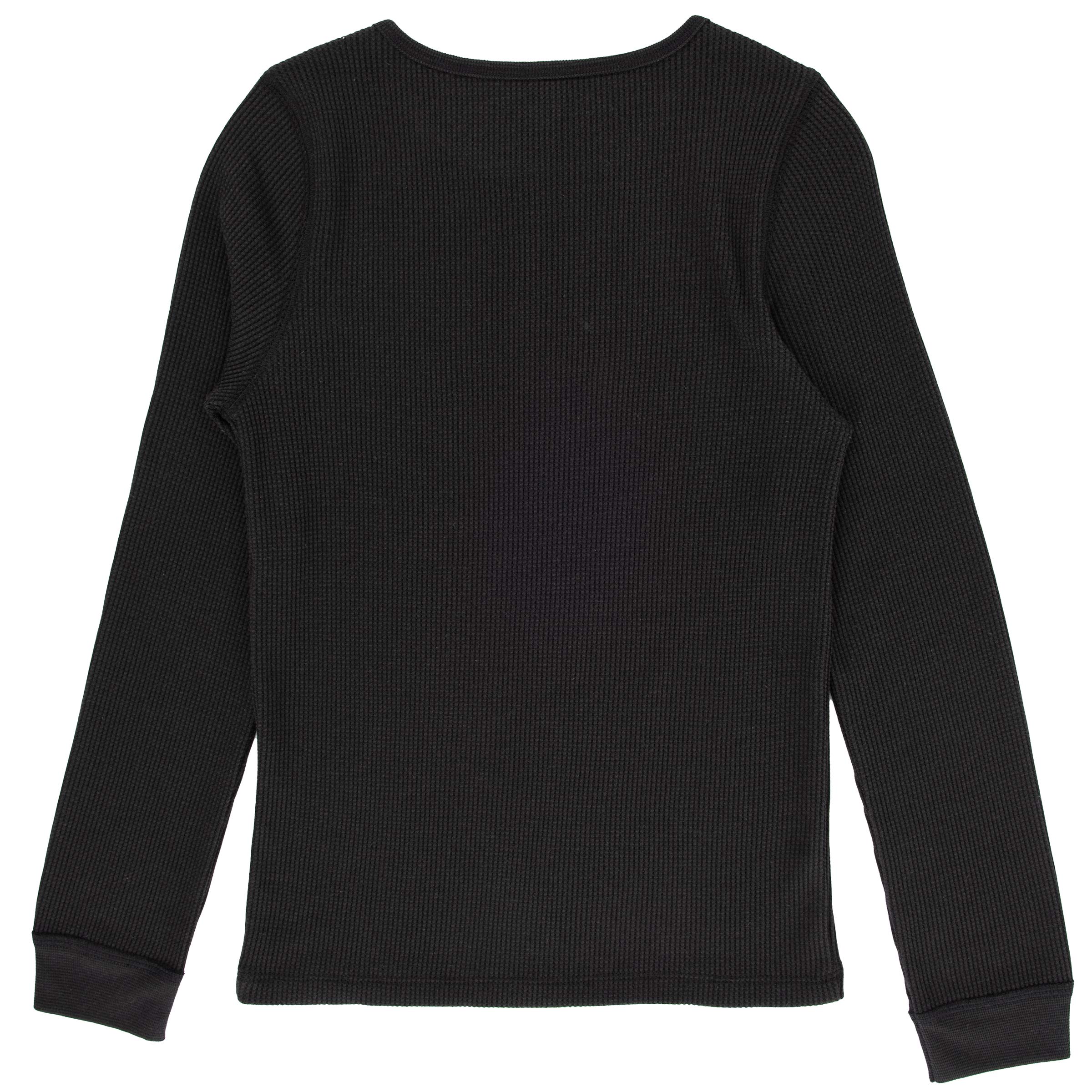 Fruit of the Loom Girls' Premium 2-Pack Thermal Waffle Crew Top