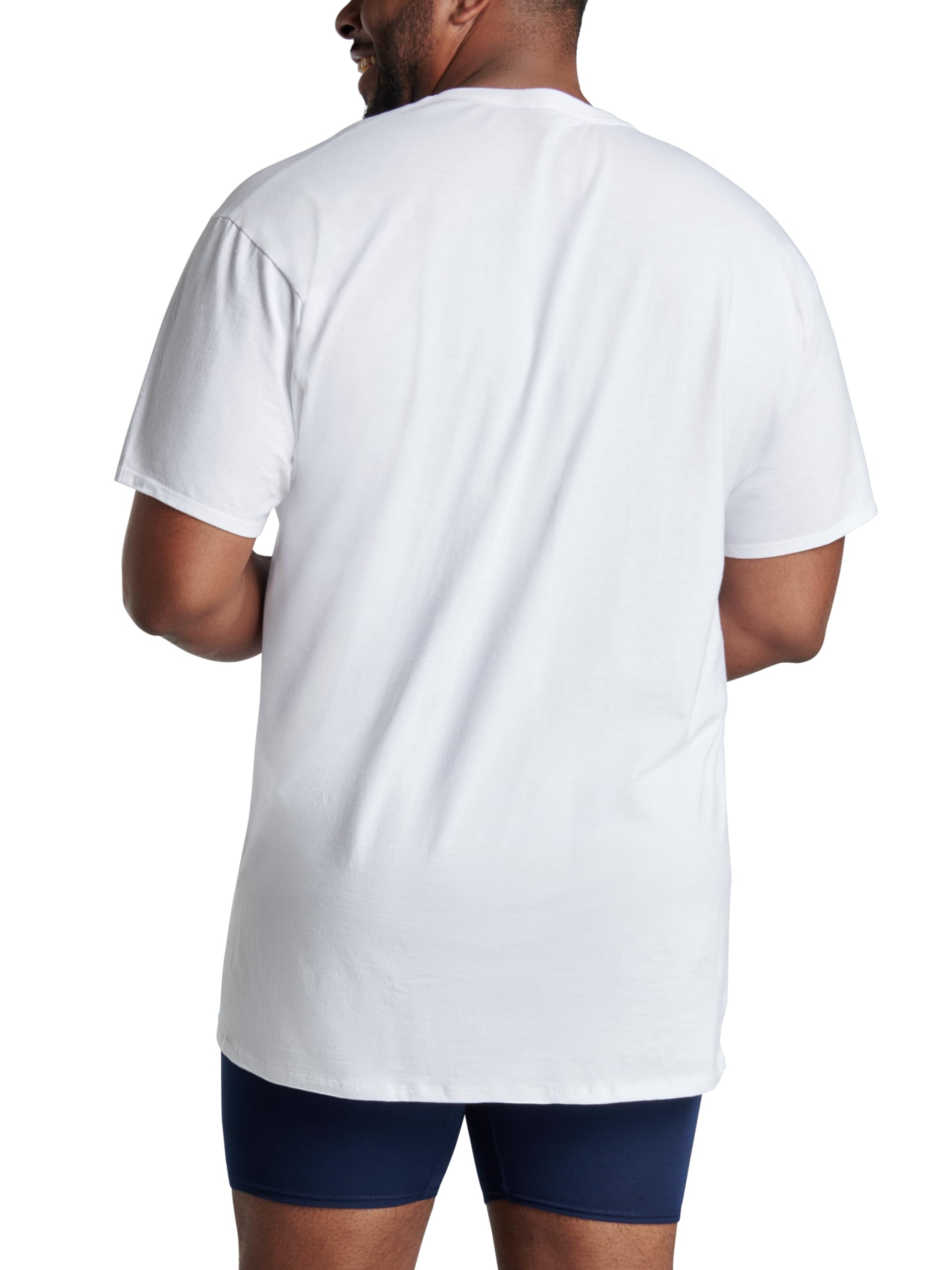 Fruit of the Loom Men's Size Big Tag-Free Underwear & -Undershirts, Tall Man-V Neck-3 Pack, 3X-Large