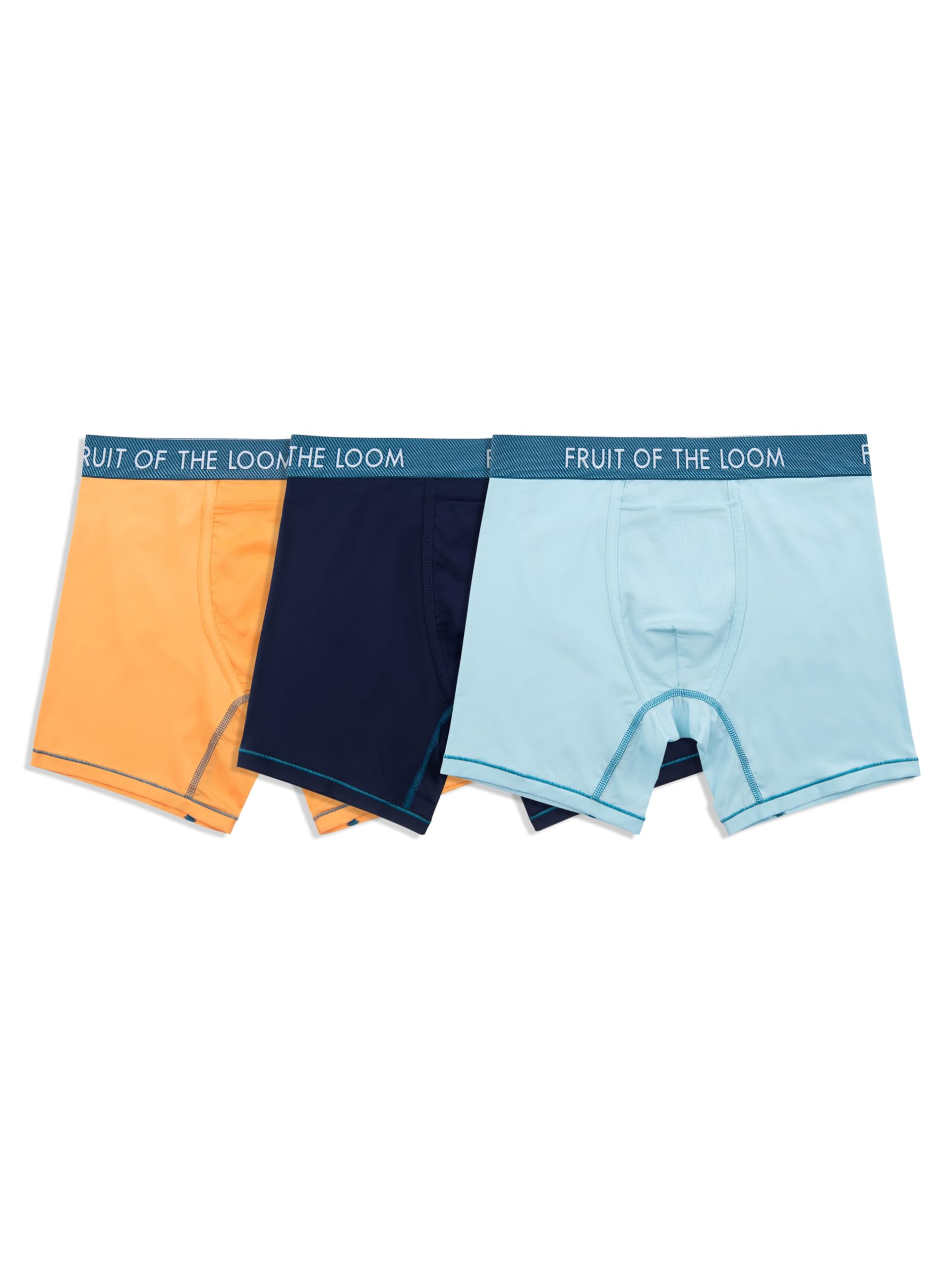 Fruit of the Loom Men's Getaway Boxer Briefs, Lightweight Breathable Fabric, Quick Dry & Odor Control