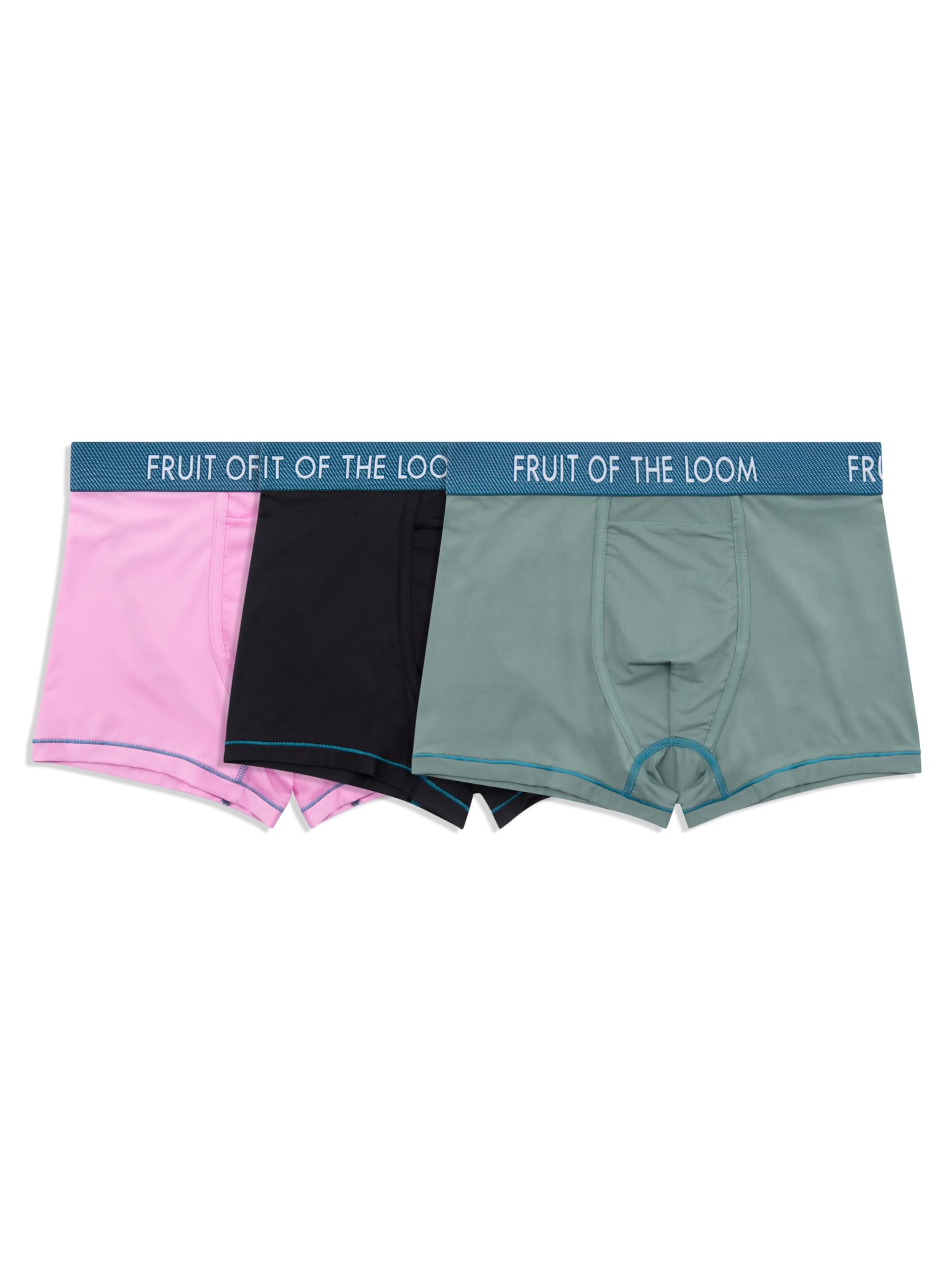 Fruit of the Loom Men's Getaway Boxer Briefs, Lightweight Breathable Fabric, Quick Dry & Odor Control