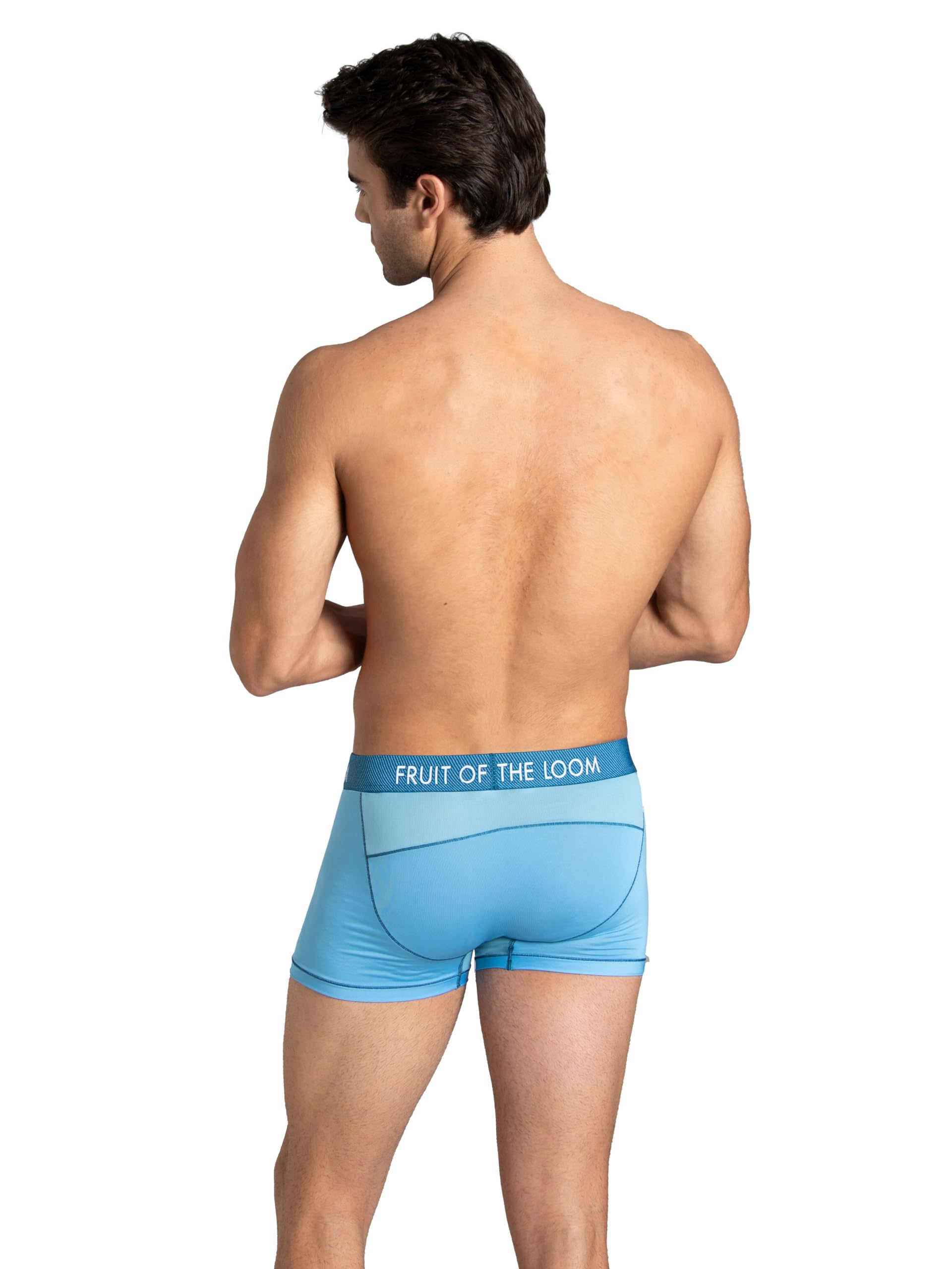 Fruit of the Loom Men's Getaway Boxer Briefs, Lightweight Breathable Fabric, Quick Dry & Odor Control