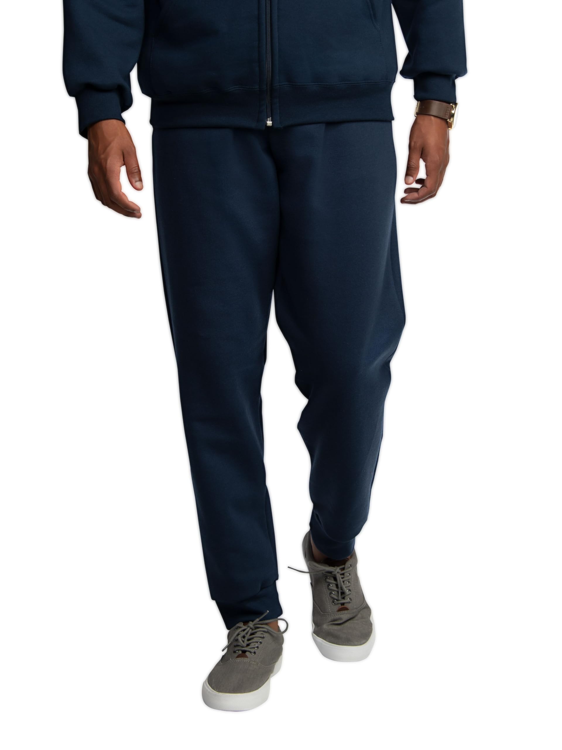 Fruit of the Loom Eversoft Fleece Joggers with Pockets, Relaxed Fit, Moisture Wicking, Breathable, Tapered Sweatpants