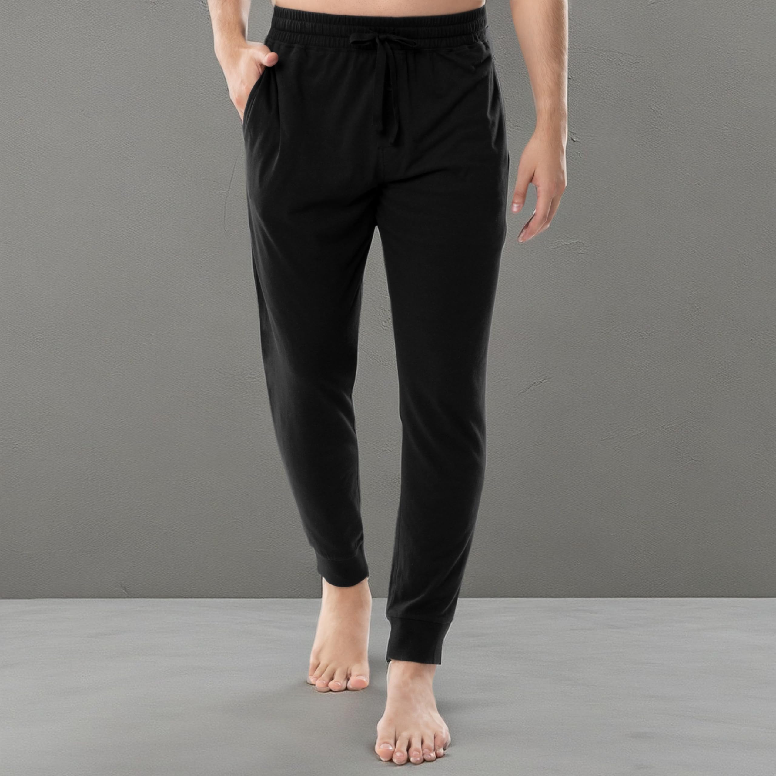 Fruit of the Loom Men's Jersey Knit Jogger Sleep Pant (1 and 2 Packs)