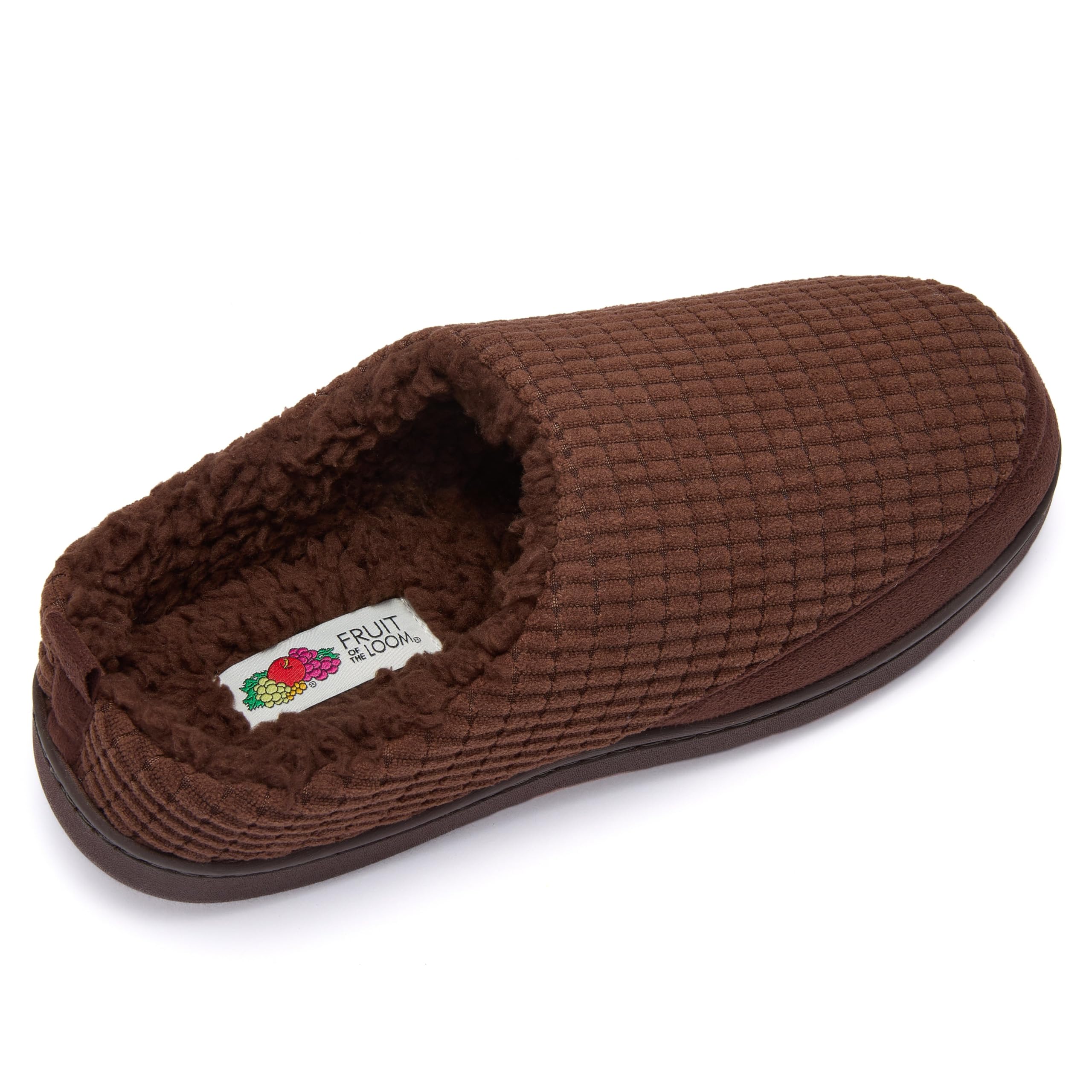 Fruit of the Loom Slipper For Men - Waffle Clog, Comfortable, Memory Foam Sole, Indoor/Outdoor, Machine Washable