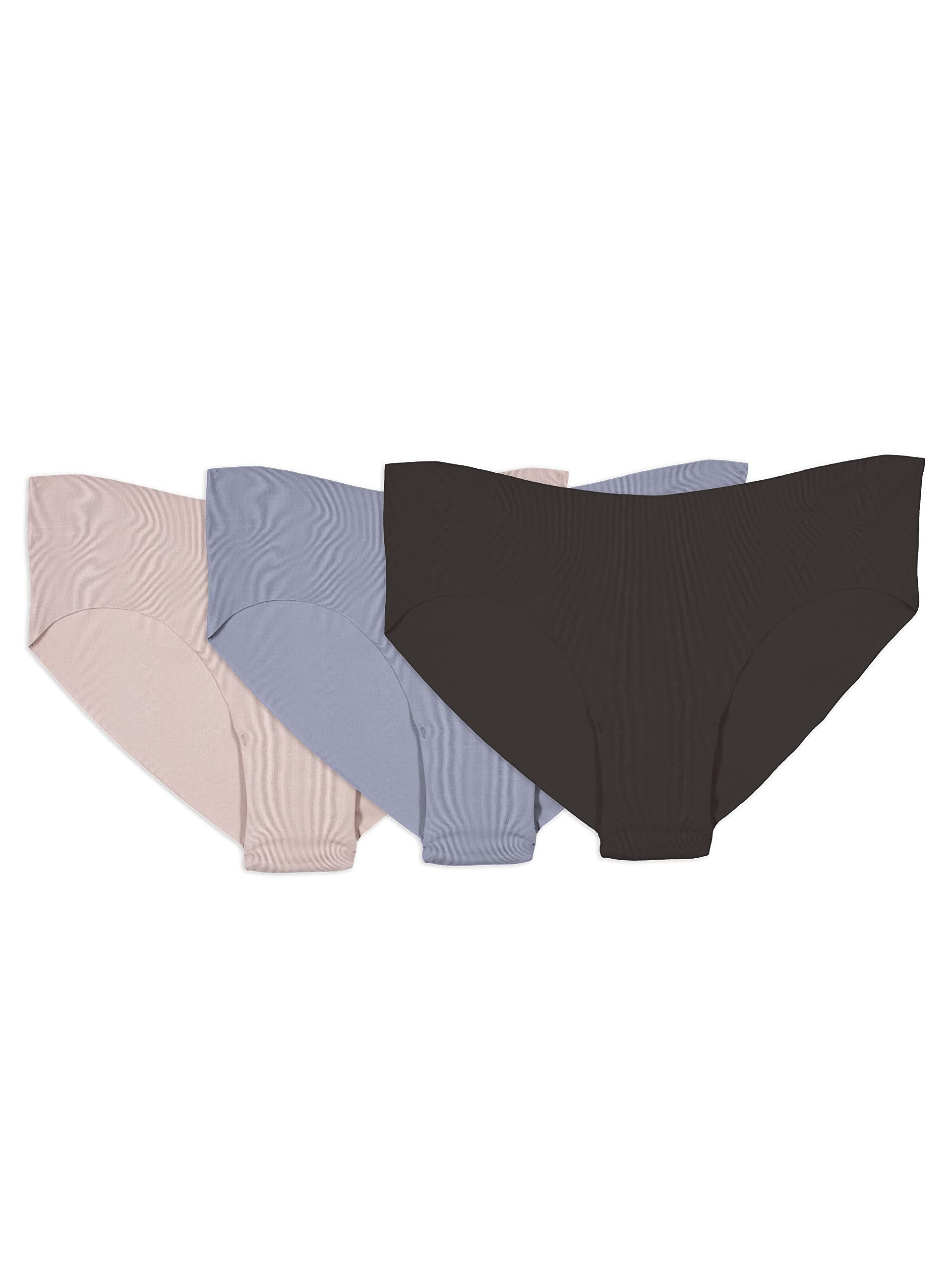 Fruit of the Loom Women's Underwear, Pima Cotton Blend Fabric, Super Smooth Raw Cut Edges