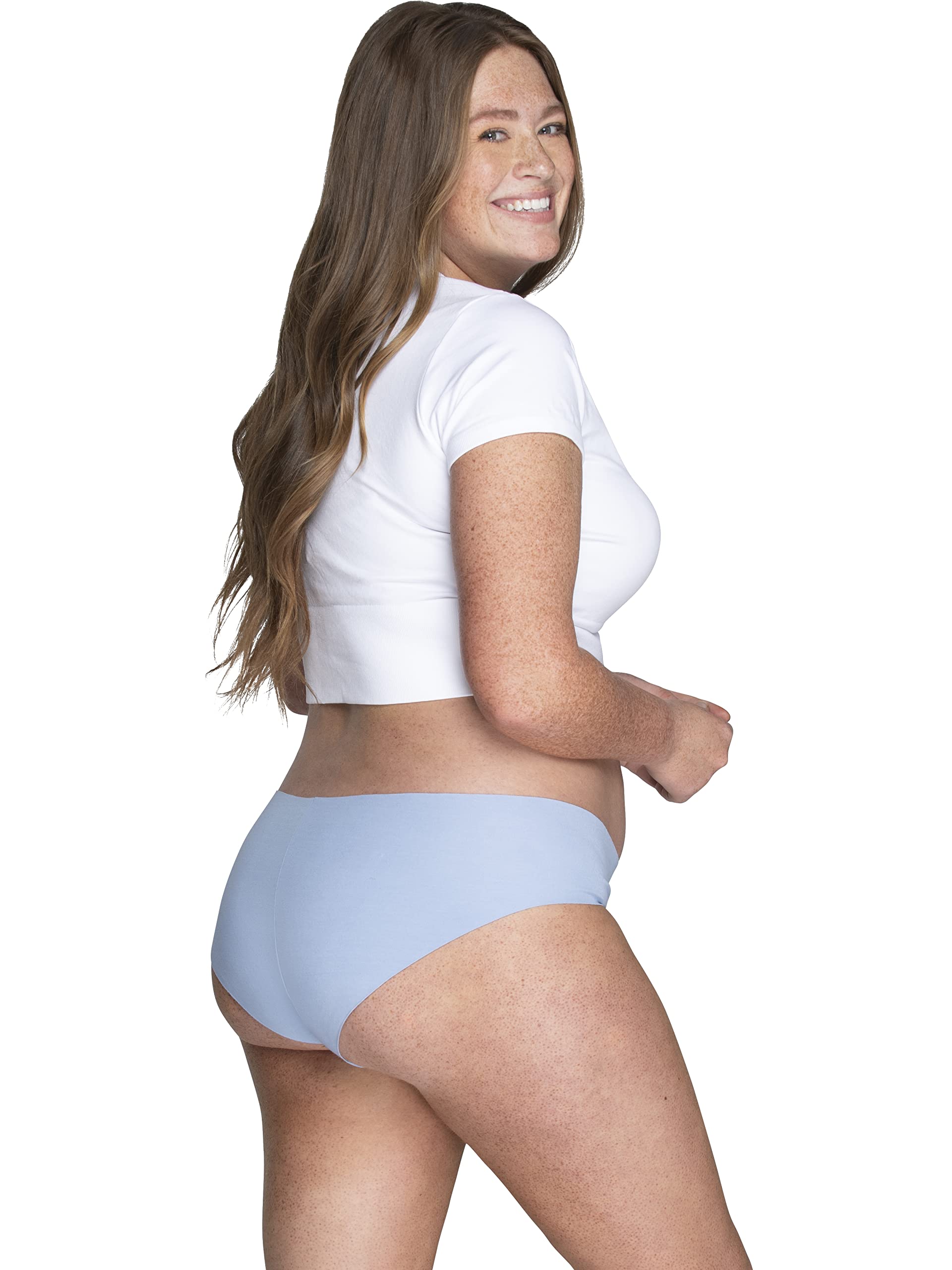 Fruit of the Loom Women's Underwear, Pima Cotton Blend Fabric, Super Smooth Raw Cut Edges