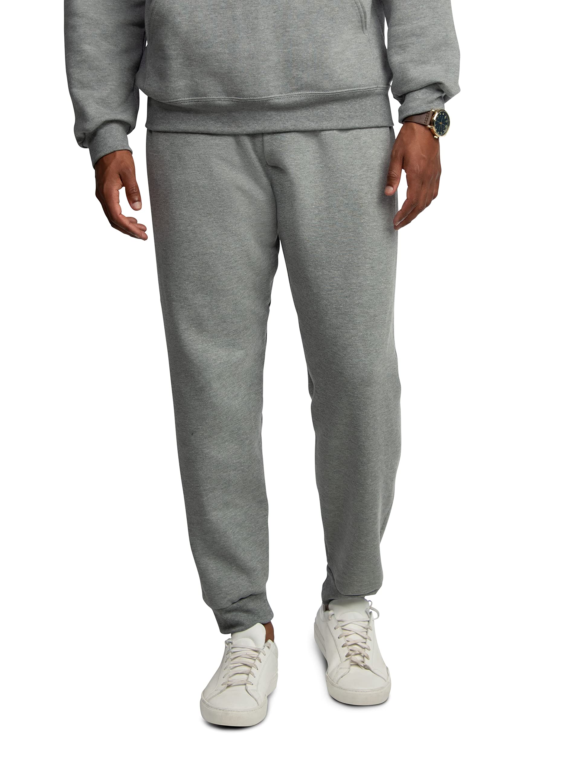 Fruit of the Loom Eversoft Fleece Joggers with Pockets, Relaxed Fit, Moisture Wicking, Breathable, Tapered Sweatpants